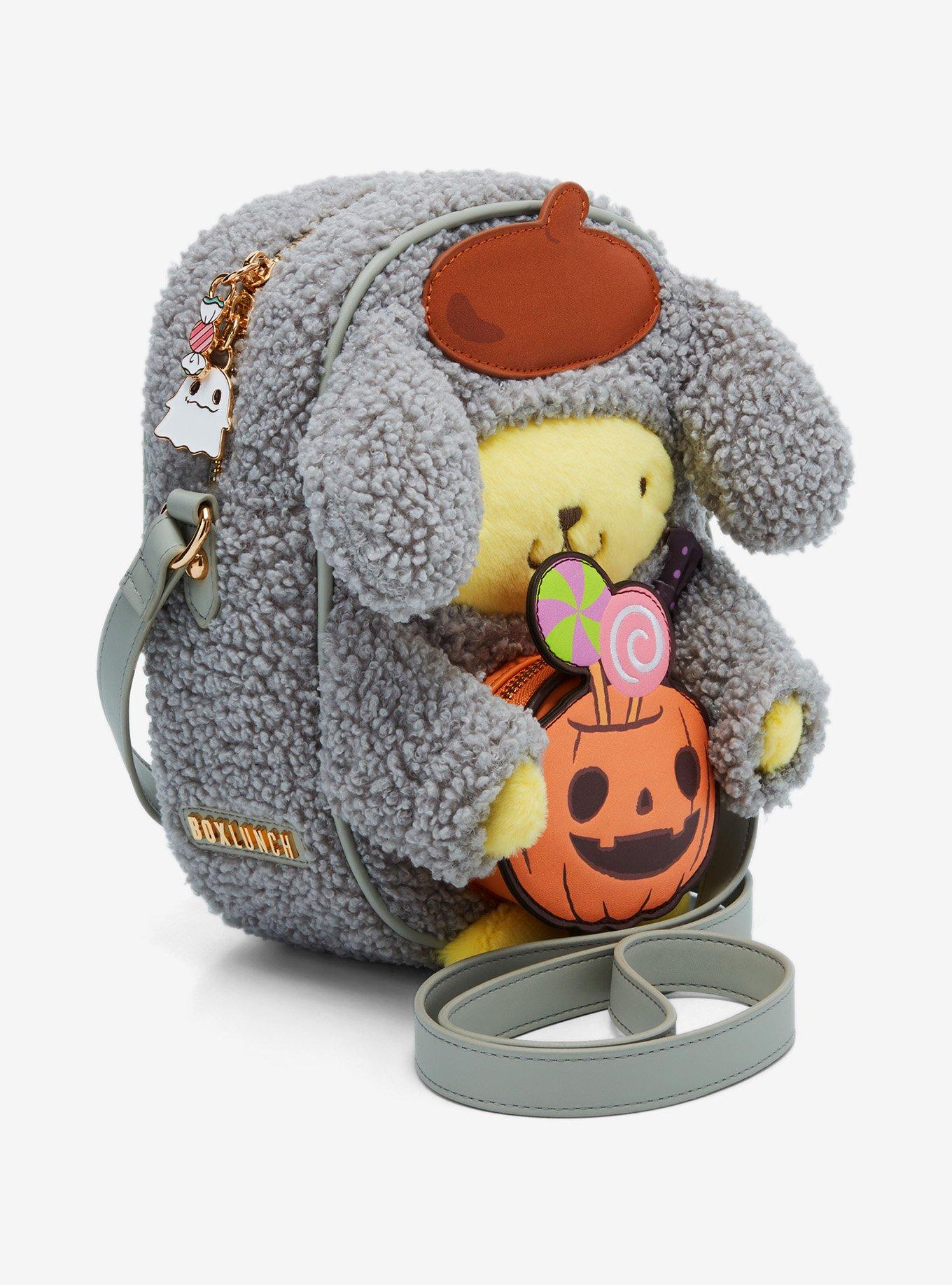 Sanrio Pompompurin Halloween Plush Pumpkin Crossbody Bag &mdash; BoxLunch Exclusive, , alternate