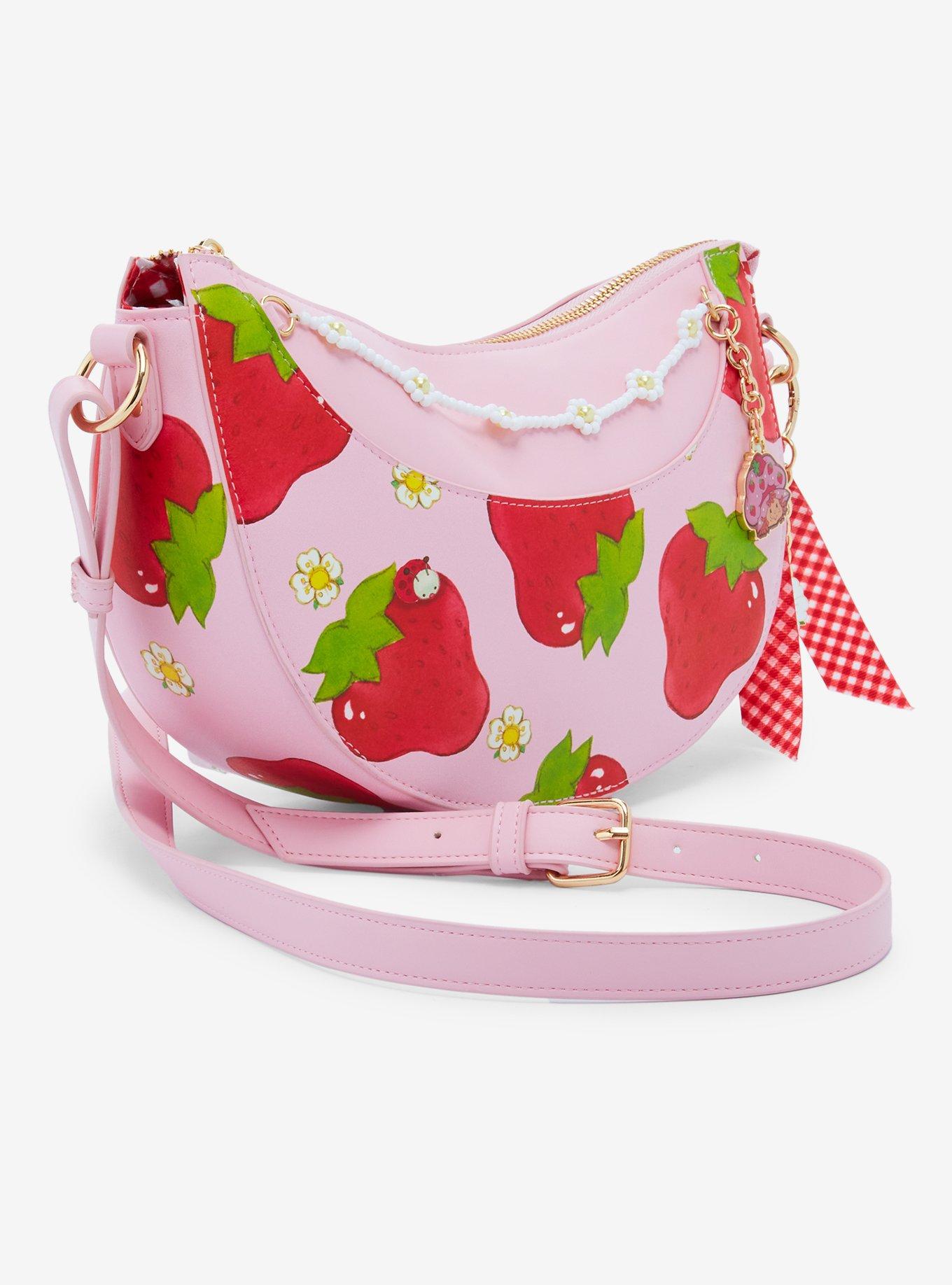 Strawberry Shortcake Beaded Chain Crossbody Bag — BoxLunch Exclusive, , hi-res