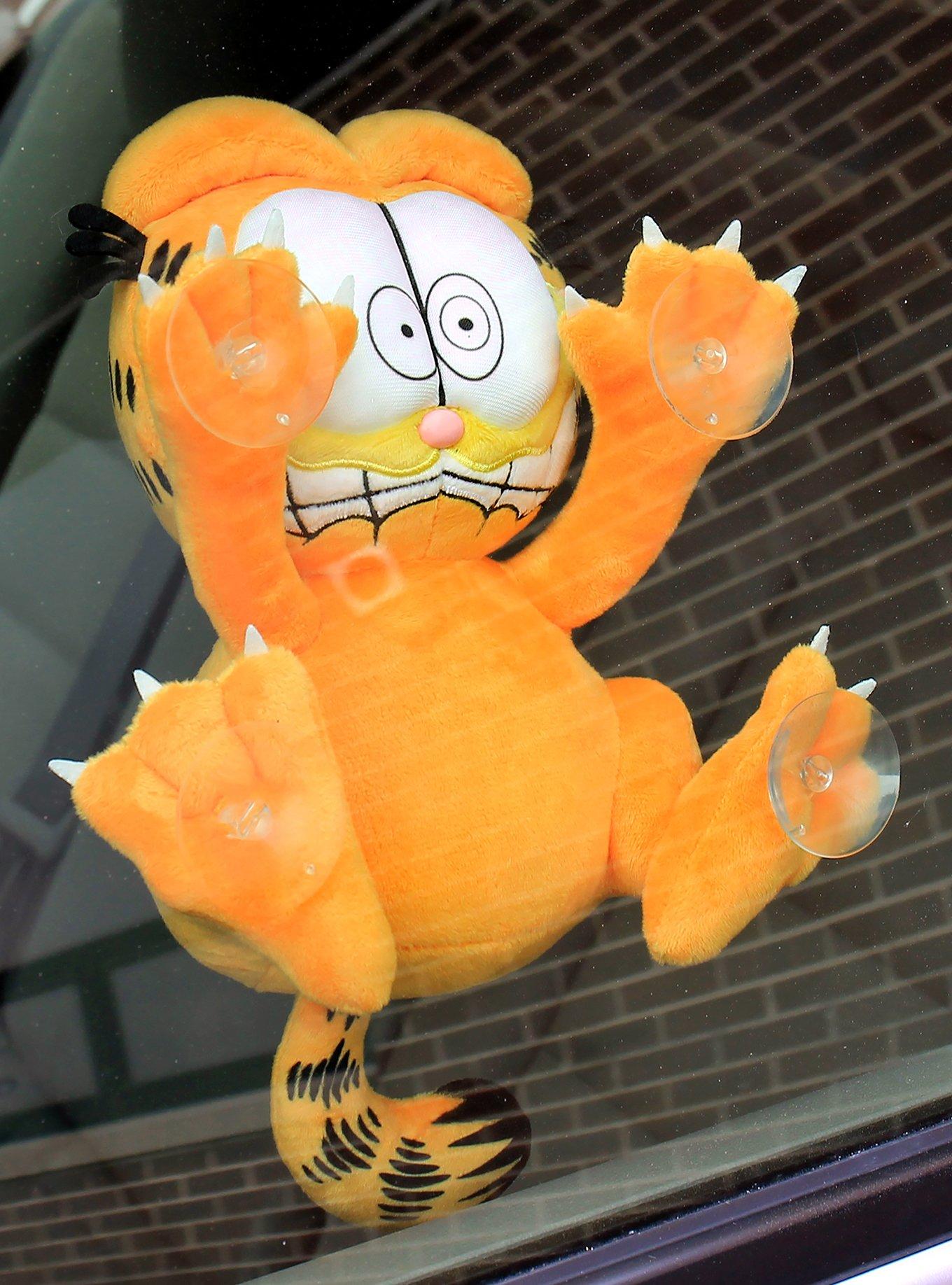 Garfield Scared Plush Window Clinger, , alternate