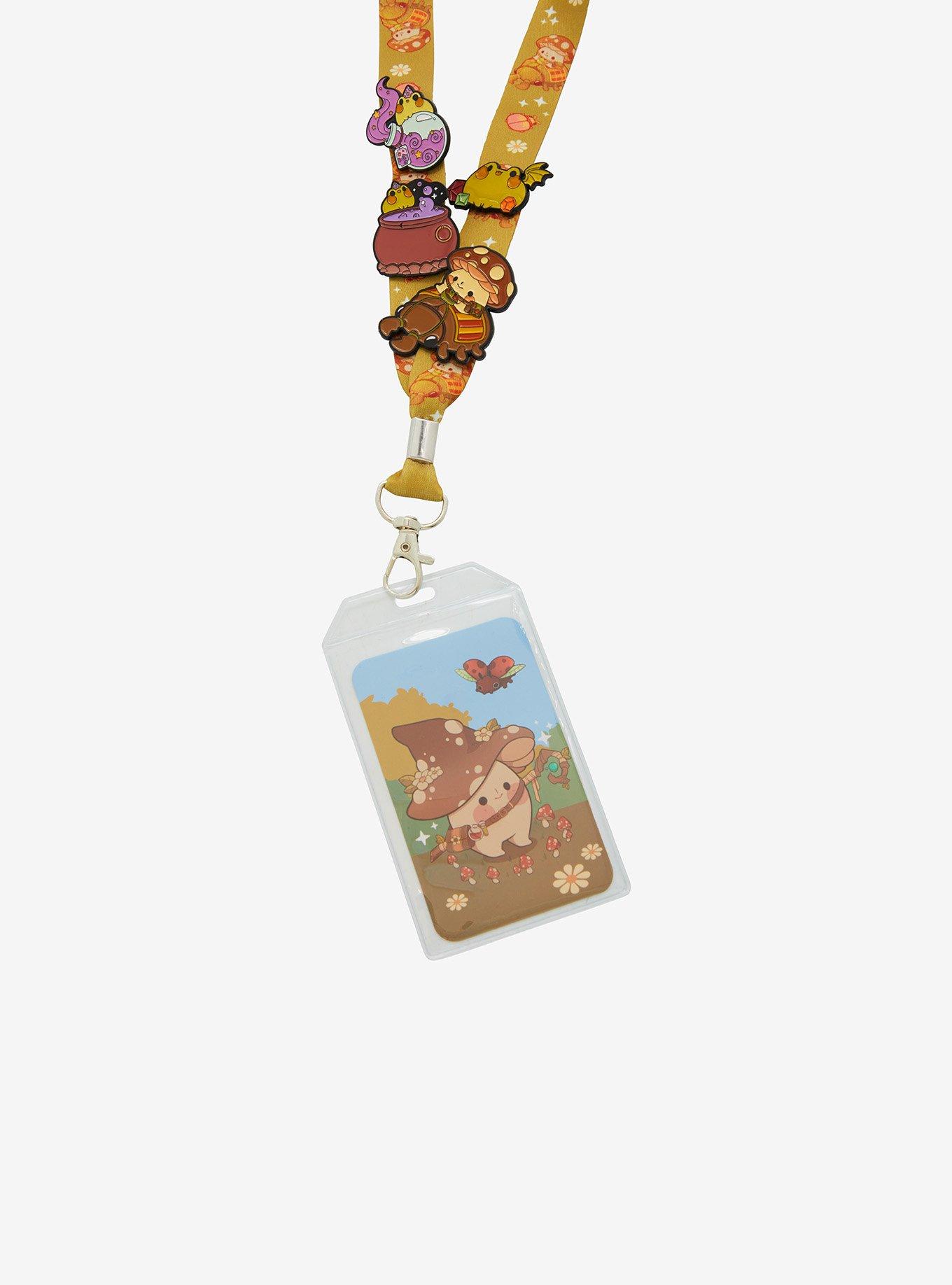 Mushroom Creature Pin Collector Lanyard Set By Rihnlin, , hi-res