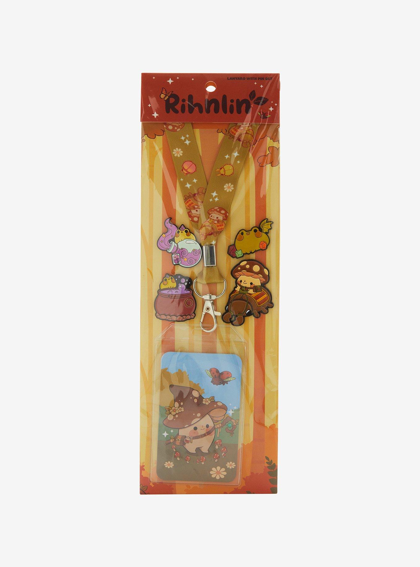 Mushroom Creature Pin Collector Lanyard Set By Rihnlin, , alternate