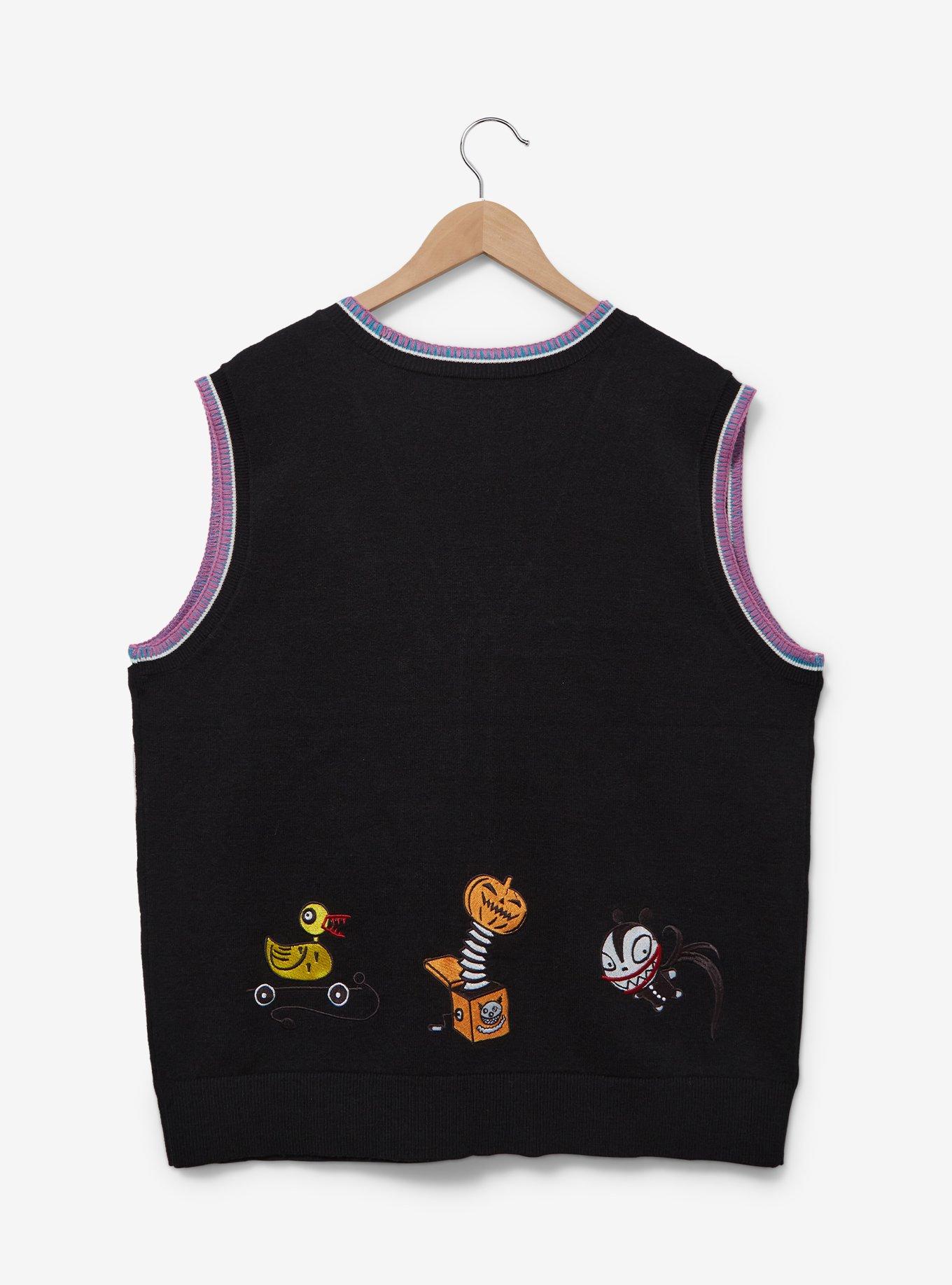 Disney The Nightmare Before Christmas Lock, Shock, and Barrel Plus Size Vest — BoxLunch Exclusive, BLACK, alternate