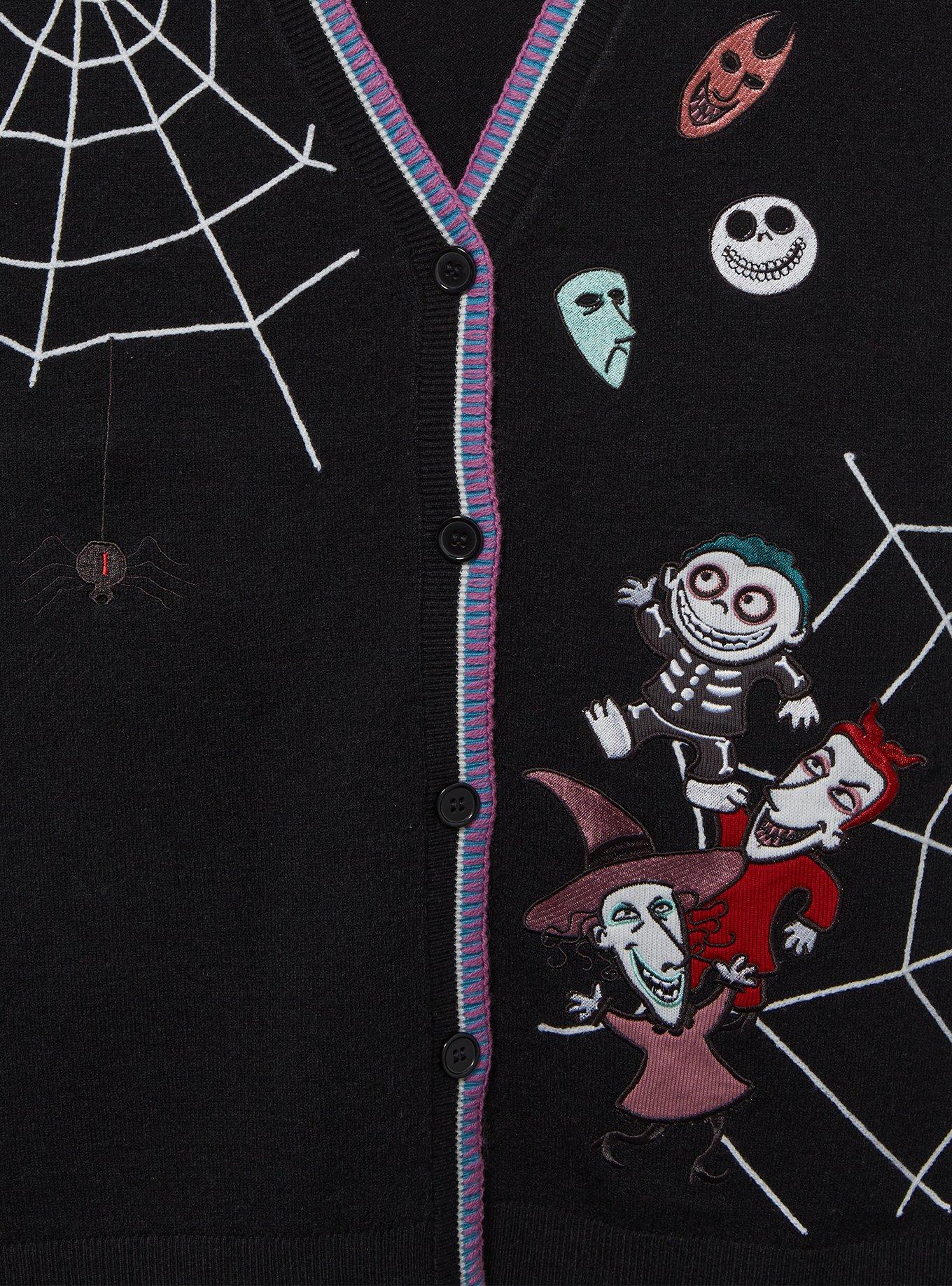 Disney The Nightmare Before Christmas Lock, Shock, and Barrel Plus Size Vest &mdash; BoxLunch Exclusive, BLACK, alternate