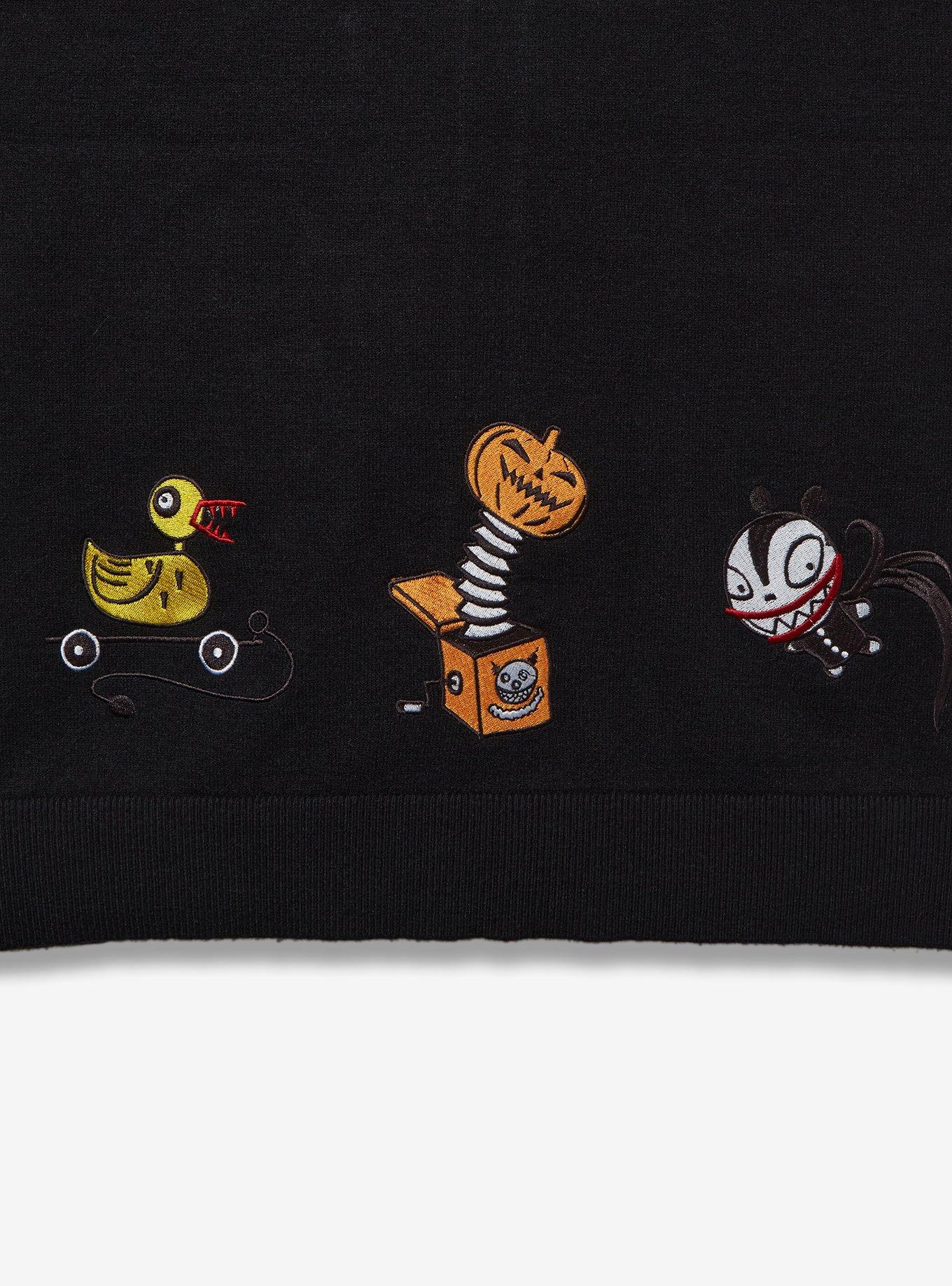 Disney The Nightmare Before Christmas Lock, Shock, and Barrel Plus Size Vest &mdash; BoxLunch Exclusive, BLACK, alternate