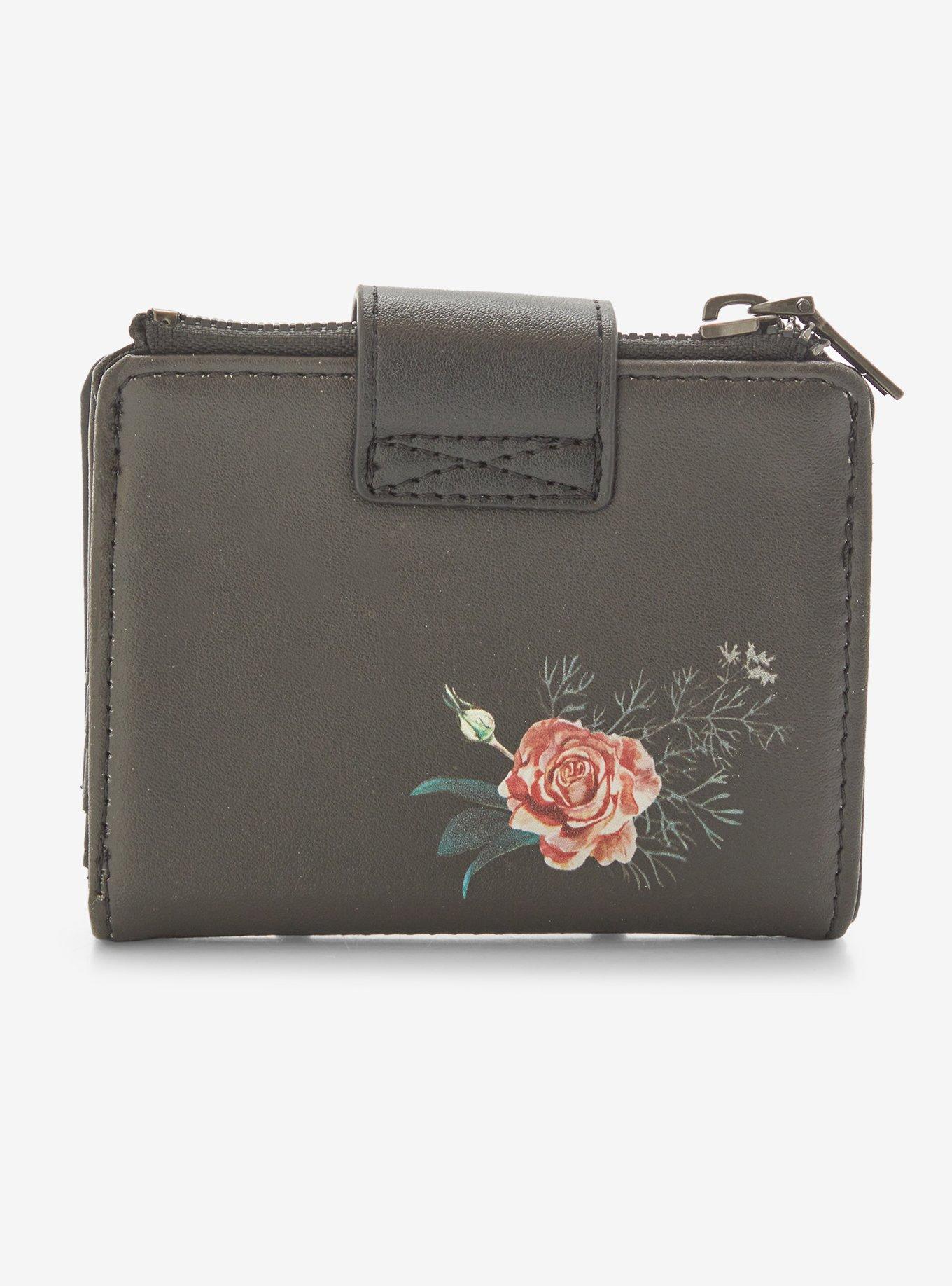 Dark Butterfly Mini Flap Wallet, , alternate