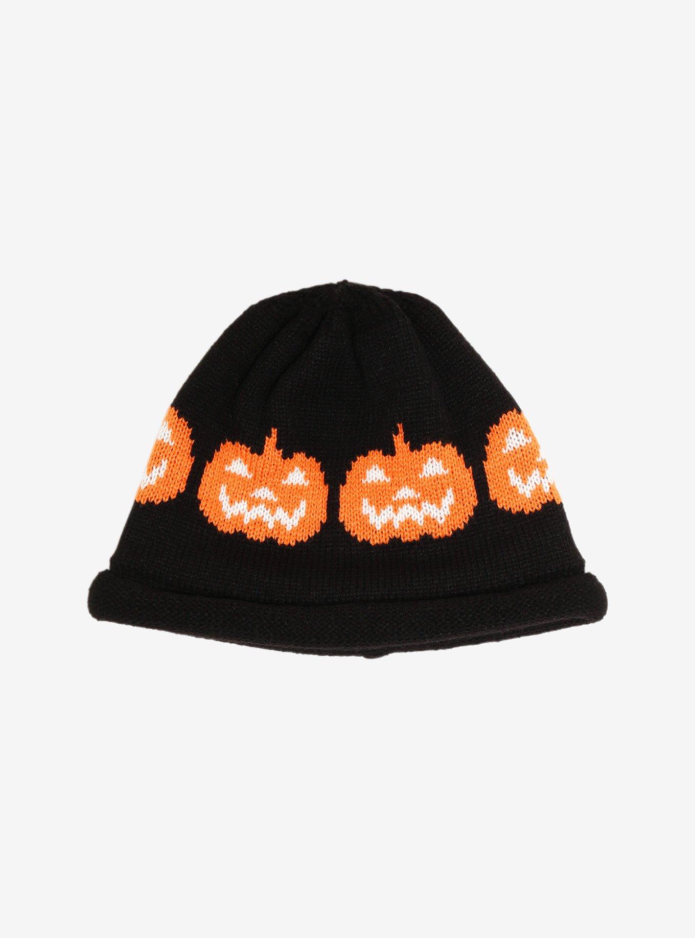 Jack-O'-Lanterns Knit Beanie