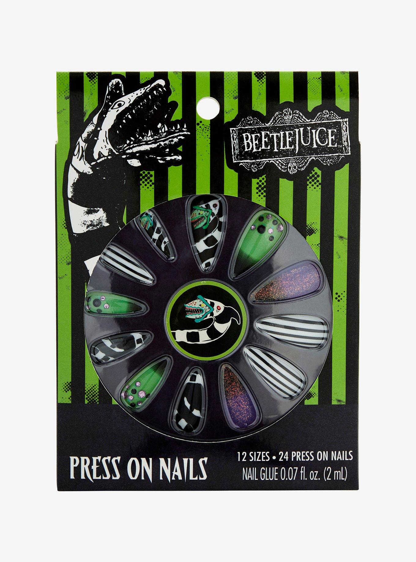 Beetlejuice Sandworm Faux Nail Set, , alternate