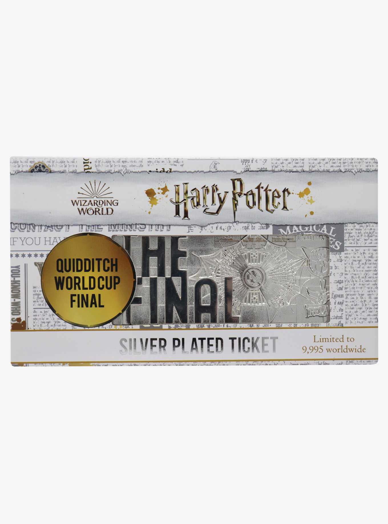 Harry Potter Quidditch World Cup Silver Plated Ticket, , hi-res