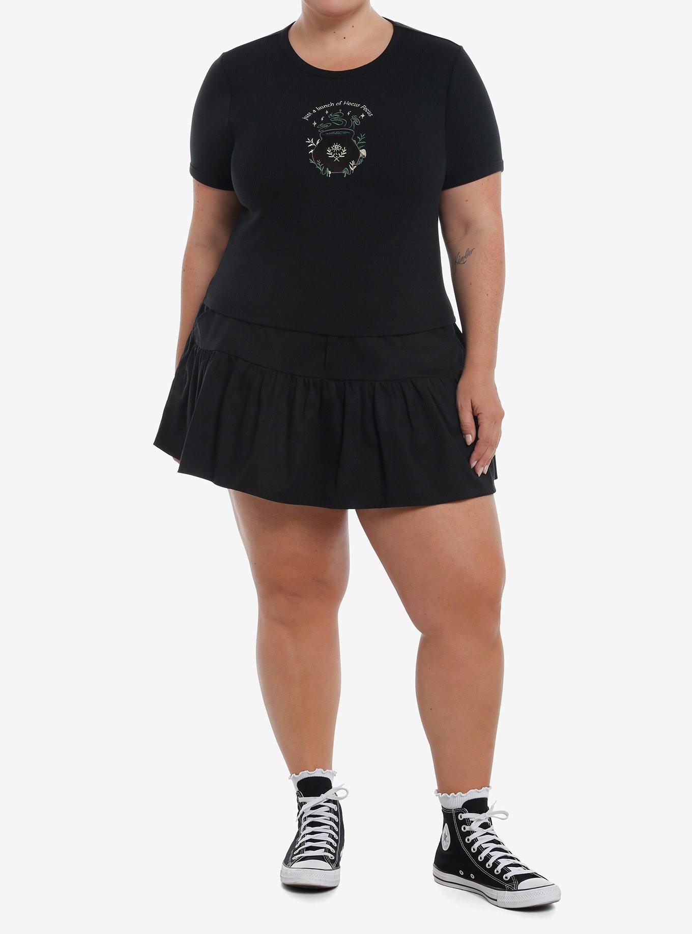 Her Universe Disney Hocus Pocus Girls Ribbed Baby T-Shirt Plus Size, GOLD, alternate