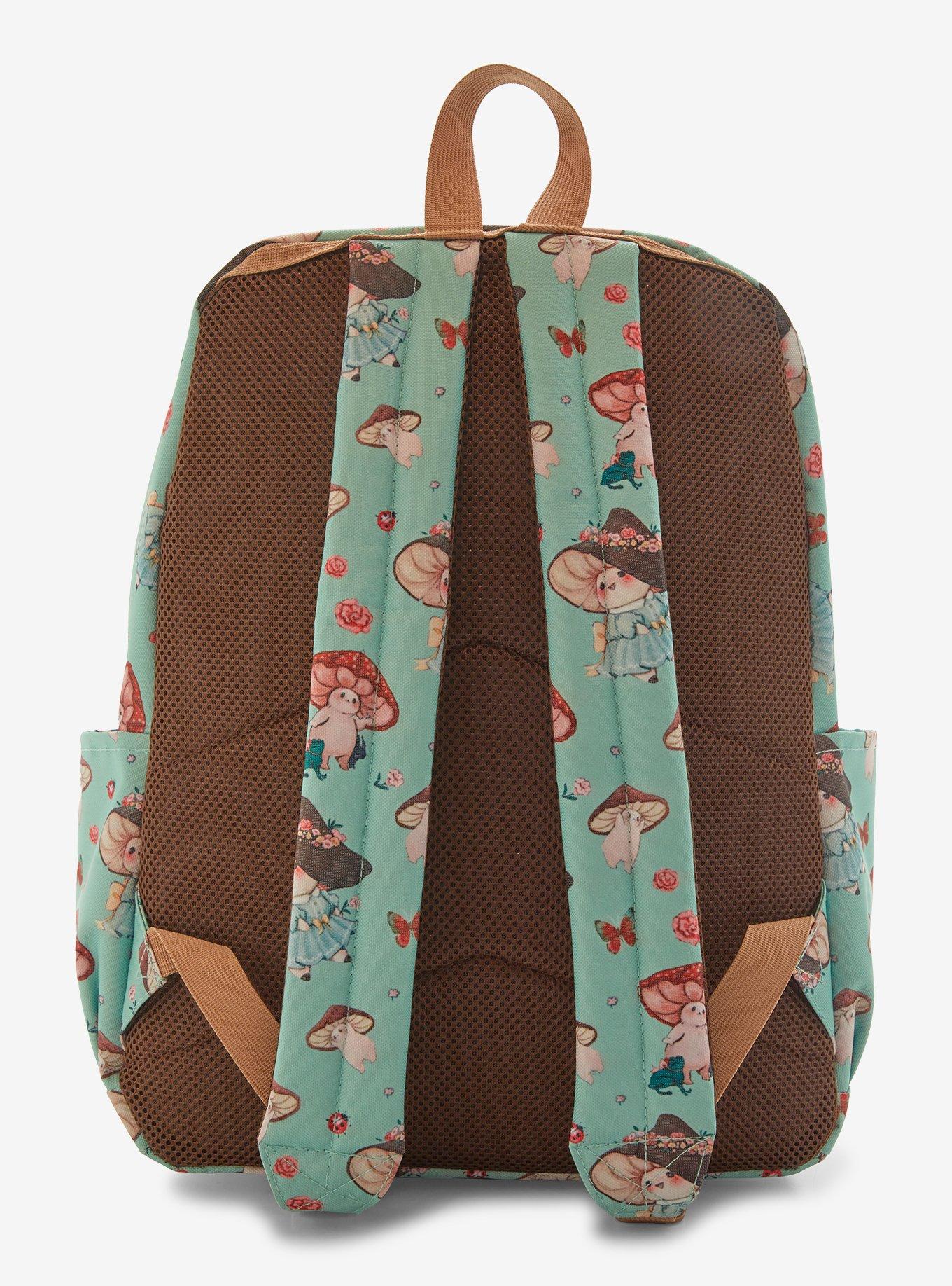 Mushroom Cottagecore Backpack By Fairy Drop Art, , alternate