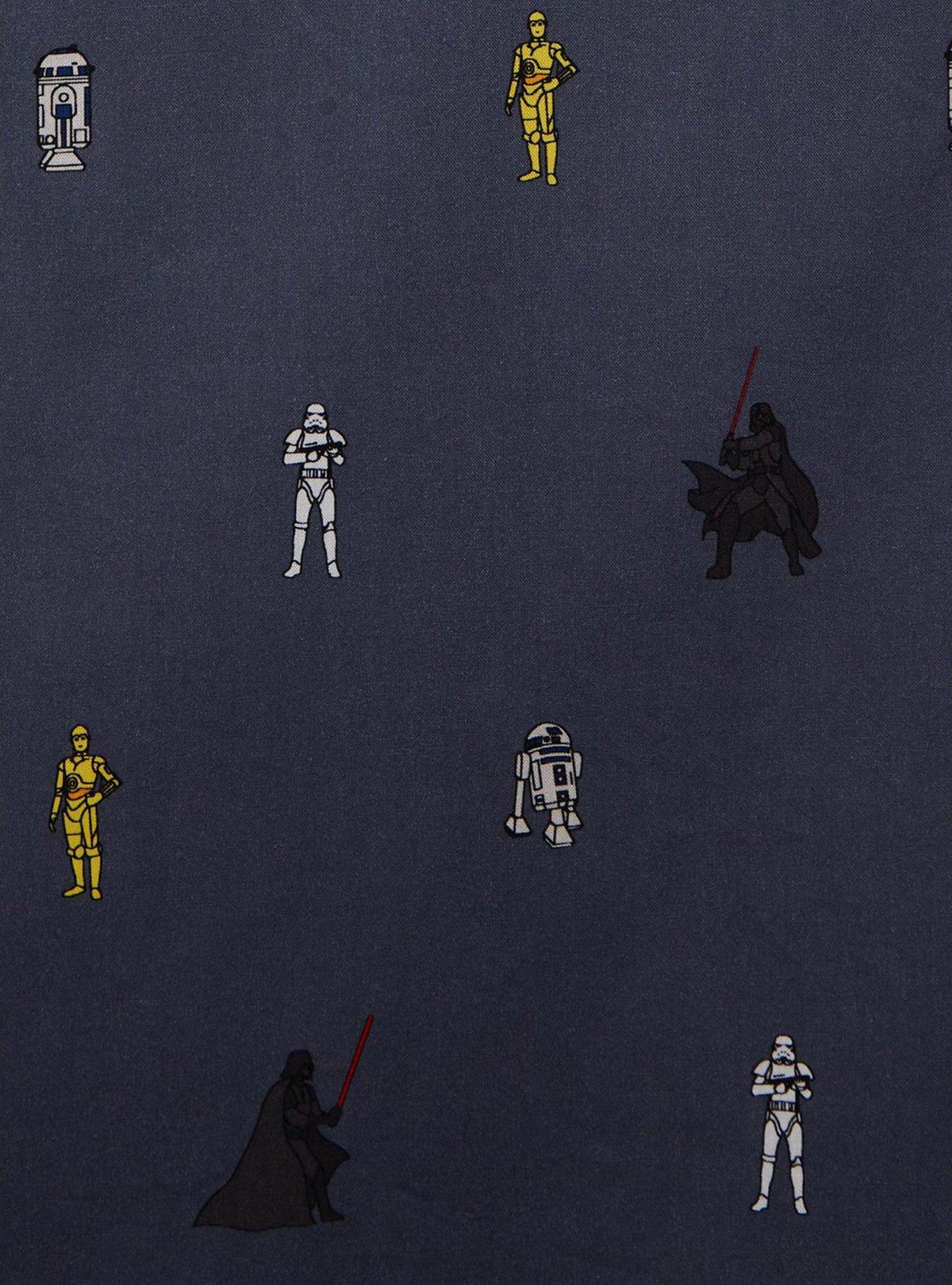 Star Wars Characters Allover Print Woven Button-Up, MULTI, alternate