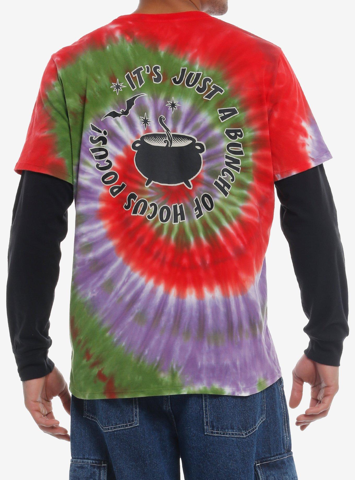 Our Universe Disney Hocus Pocus Max Tie-Dye Twofer Long-Sleeve T-Shirt, MULTI, alternate