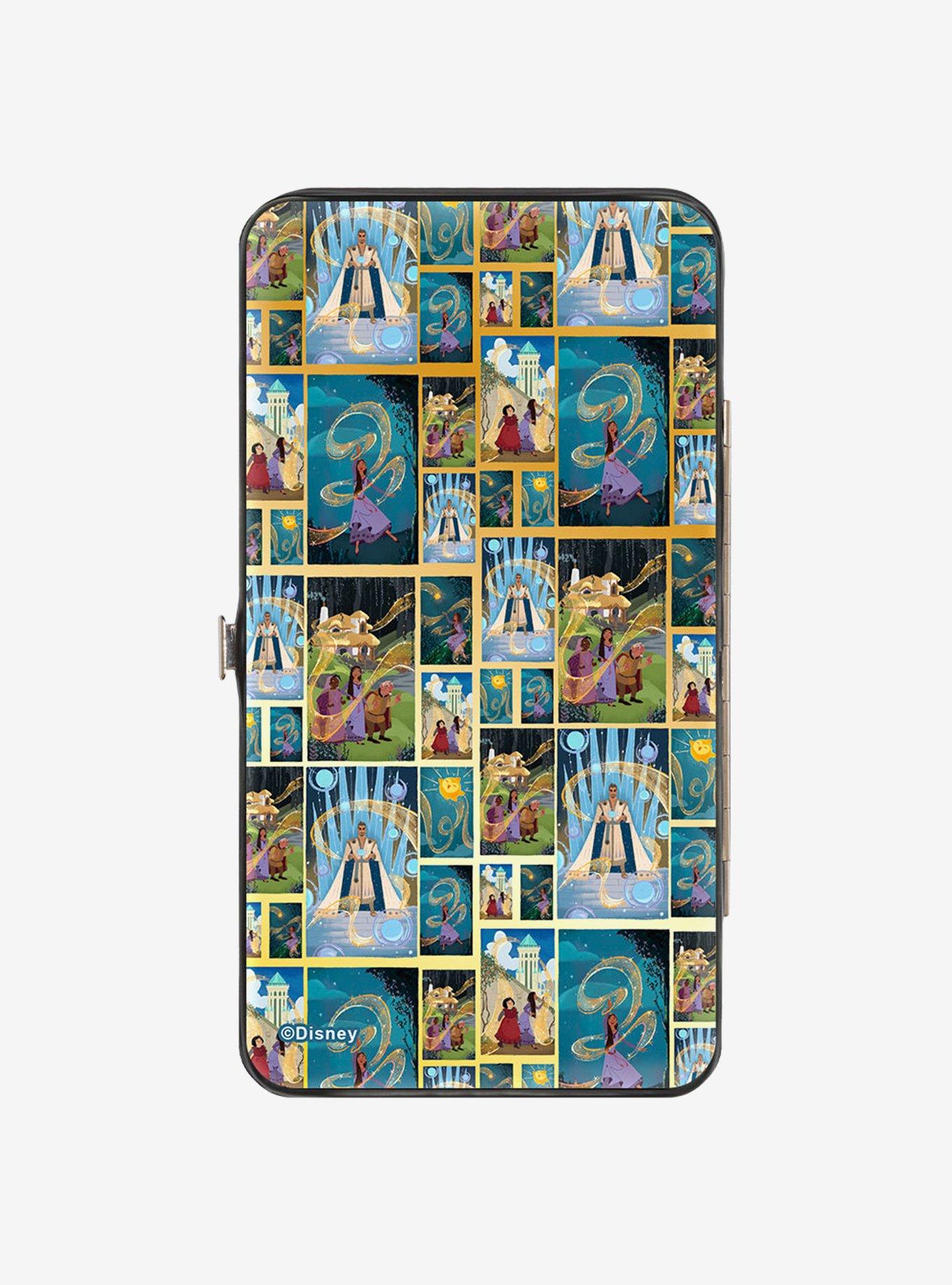 Disney Wish Scene Blocks Collage Hinged Wallet, , hi-res