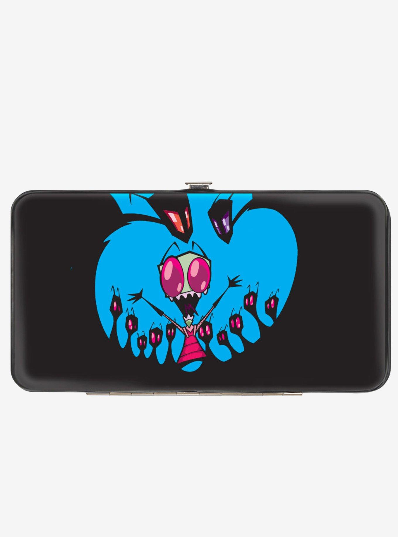 Invader Zim and GIR Alien Life Pose With Aliens Hinged Wallet