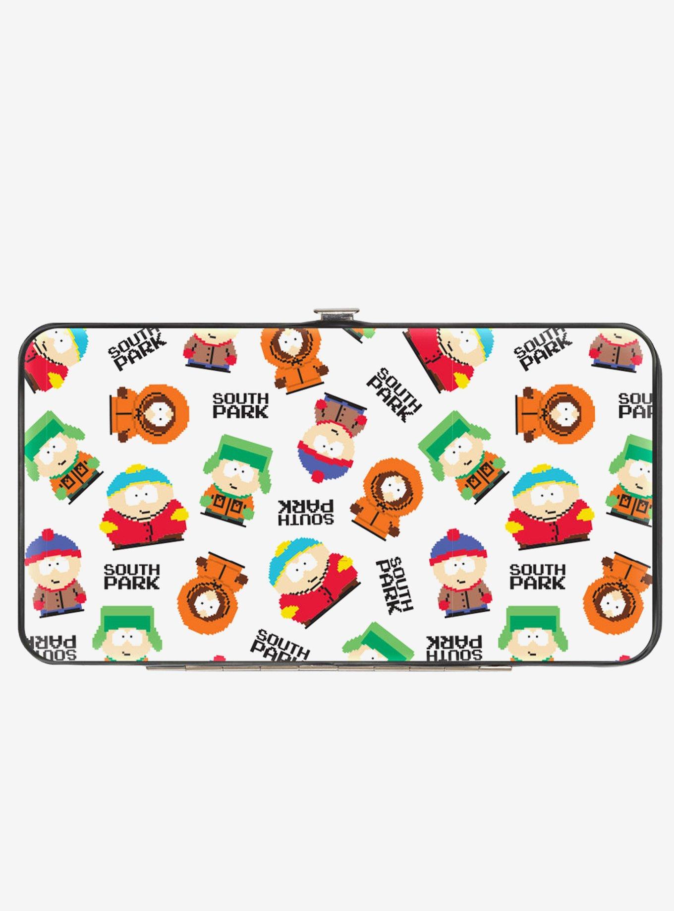 South Park Boys and Text 8 Bit Hinged Wallet, , hi-res