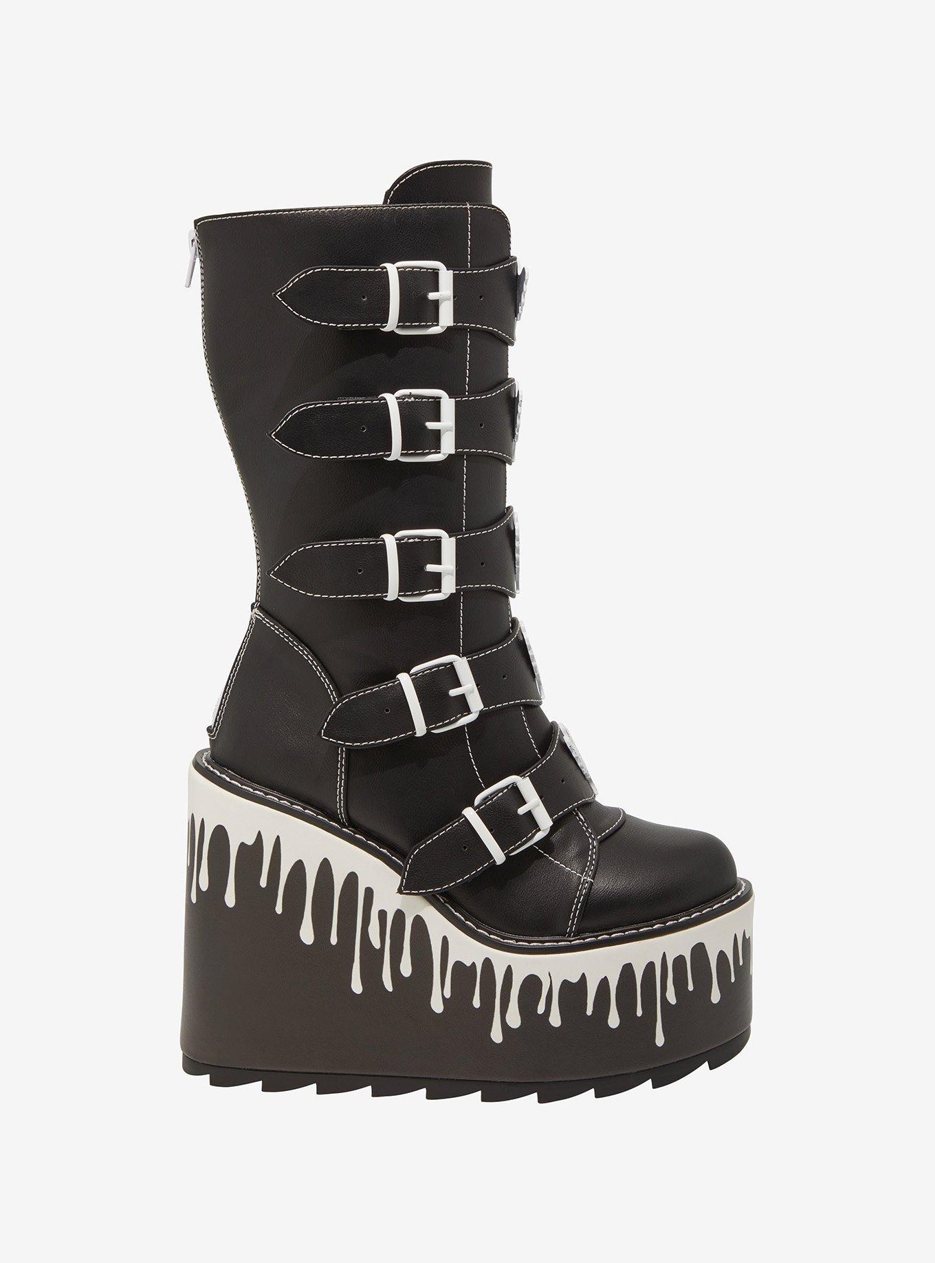 YRU Ghost Drip Dune Platform Boots