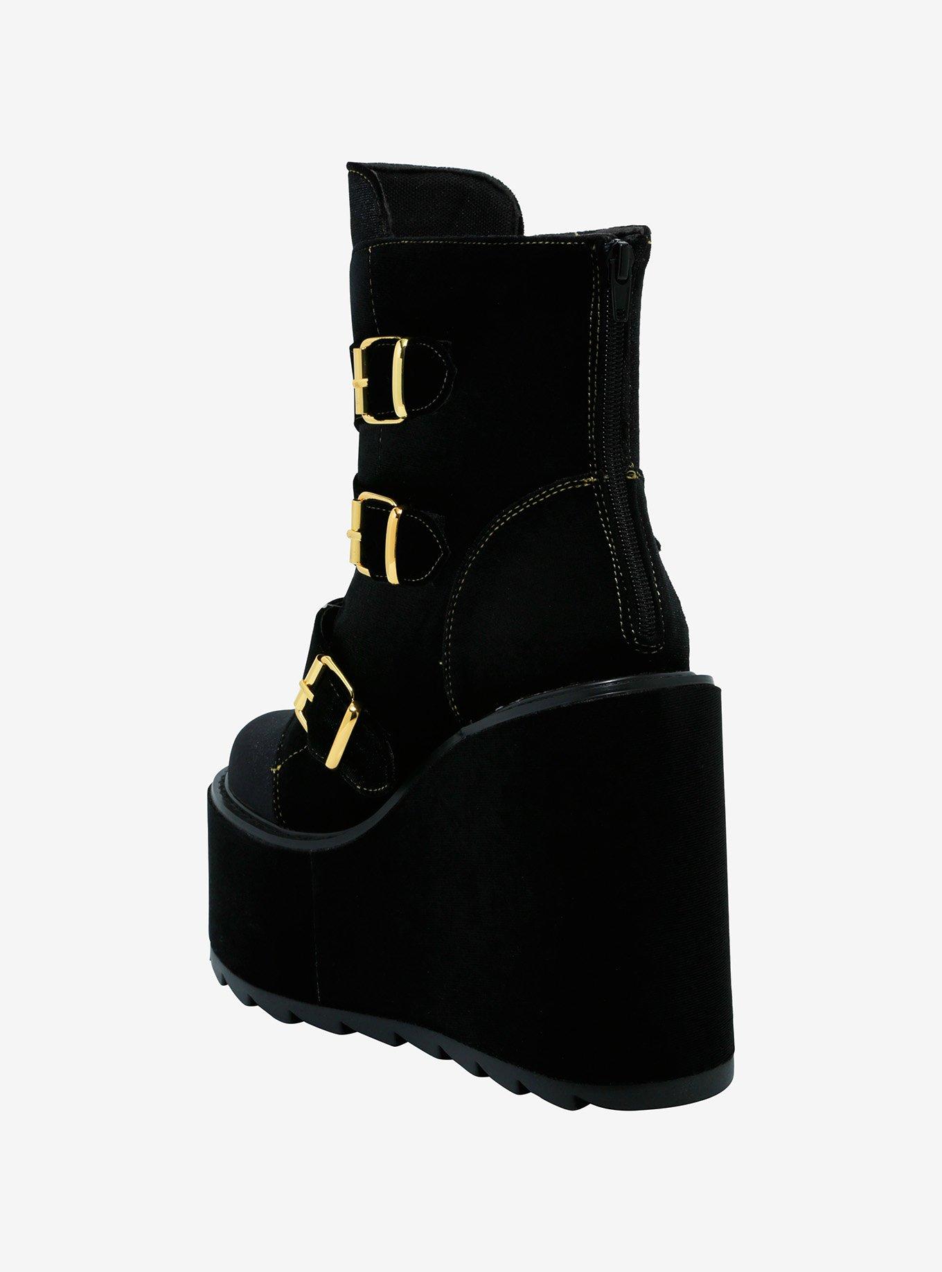 YRU Monster High Clawdeen Dune Lo Black Velvet Boots, MULTI, alternate