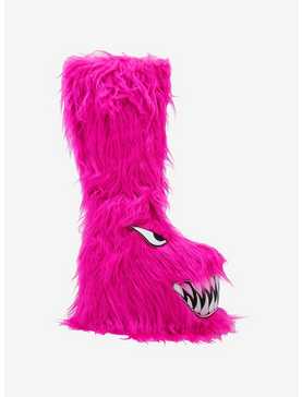 YRU Pink Boogie Monster Fuzzy Platform Boots, , hi-res