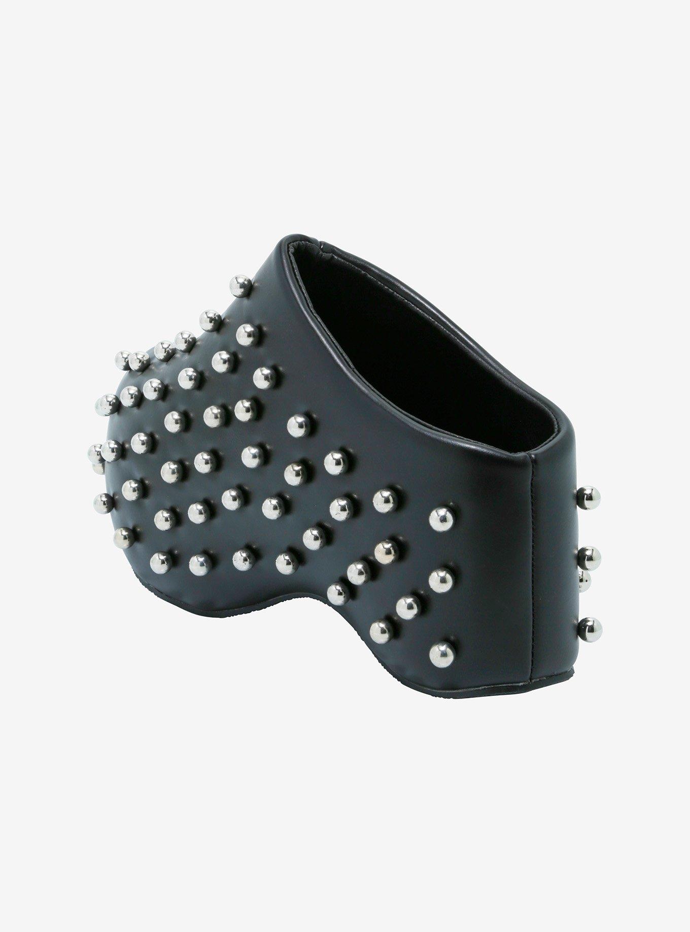 Azalea Wang Black Sphere Studded Clogs, MULTI, alternate