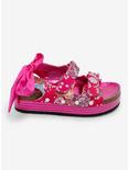 Azalea Wang Pink Mackley Floral Strap Platform Sandals, MULTI, alternate