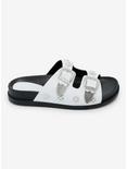 Azalea Wang Bocaraton Silver Hardware Slide Sandals, MULTI, alternate