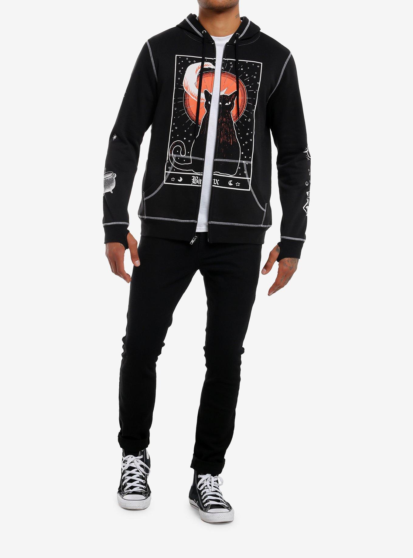 Our Universe Disney Hocus Pocus Binx Tarot Hoodie, MULTI, alternate