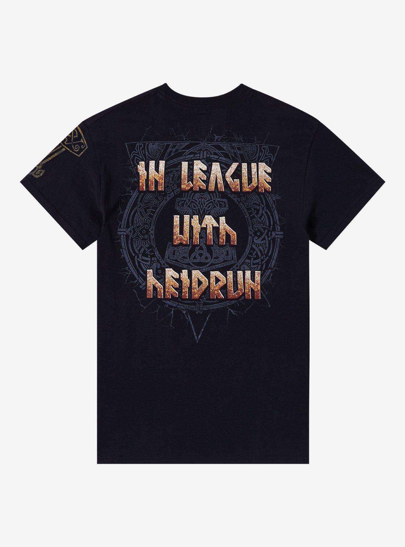 Amon Amarth Heidrun Boyfriend Fit Girls T-Shirt, BLACK, alternate