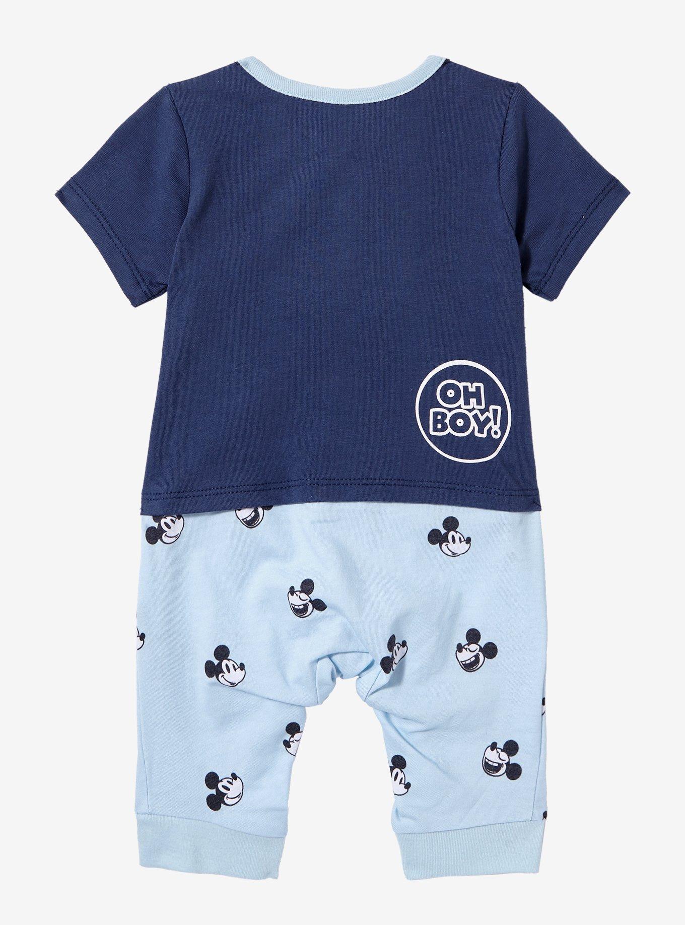 Disney Mickey Mouse Silhouette Patches Infant One-Piece, , hi-res