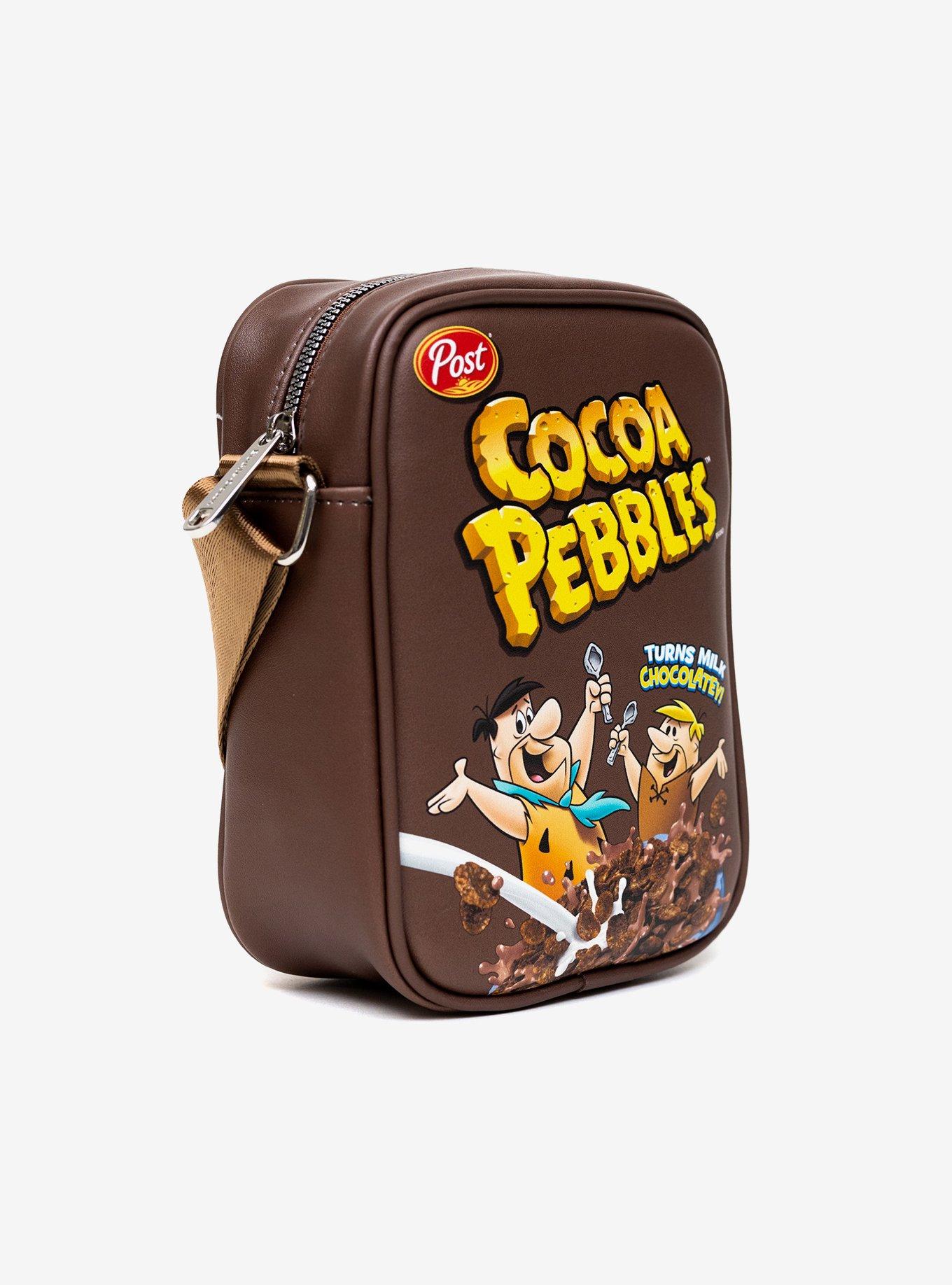 The Flintstones Cocoa Pebbles Fred Barney Cereal Box Replica Crossbody Bag, , alternate