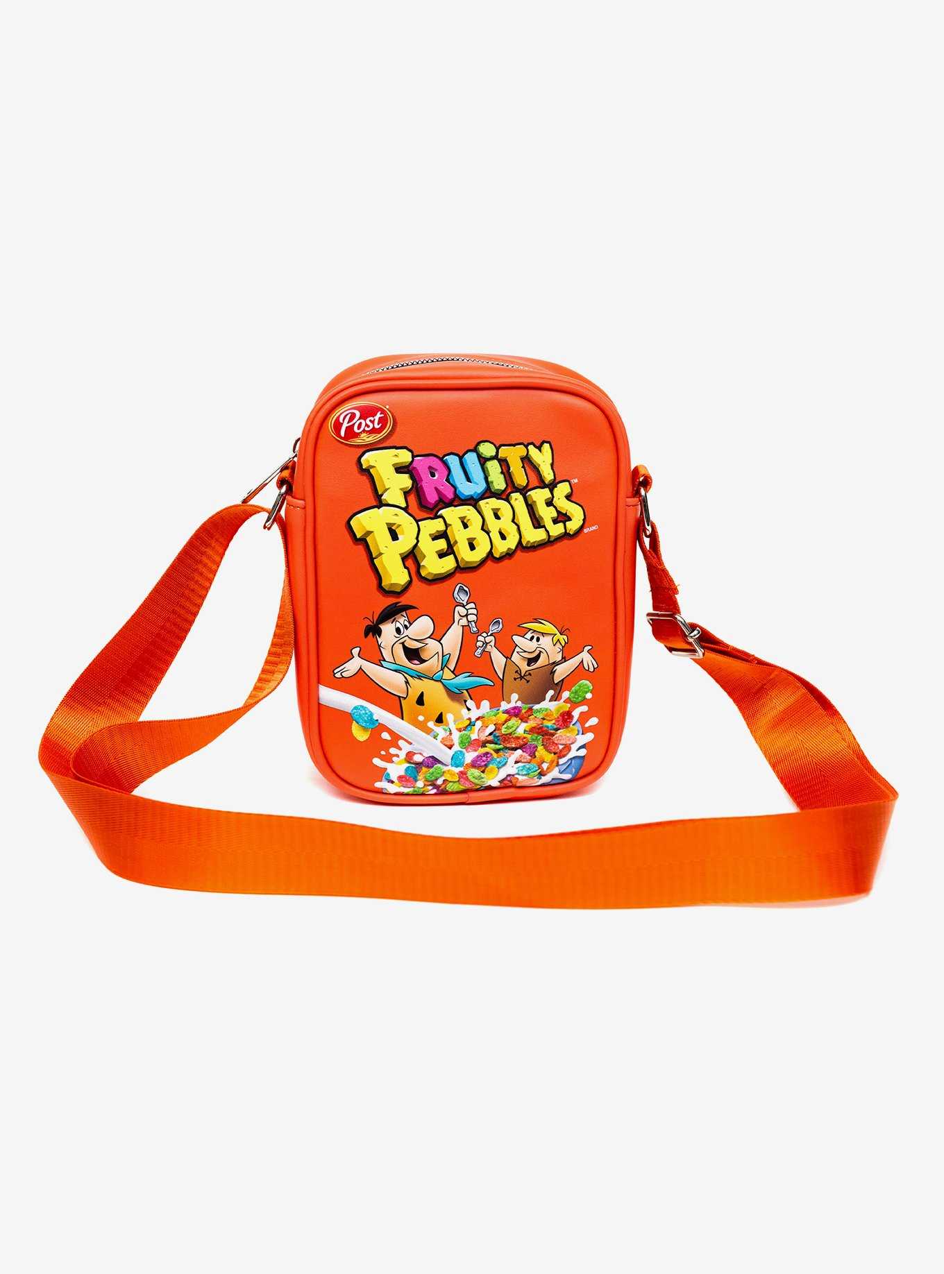 The Flintstones Fruity Pebbles Fred Barney Cereal Box Replica Crossbody Bag, , hi-res