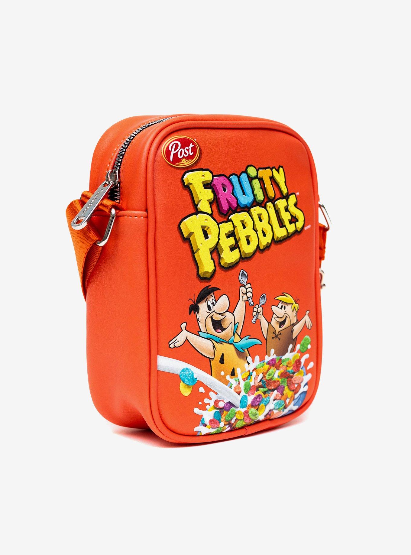 The Flintstones Fruity Pebbles Fred Barney Cereal Box Replica Crossbody Bag, , alternate