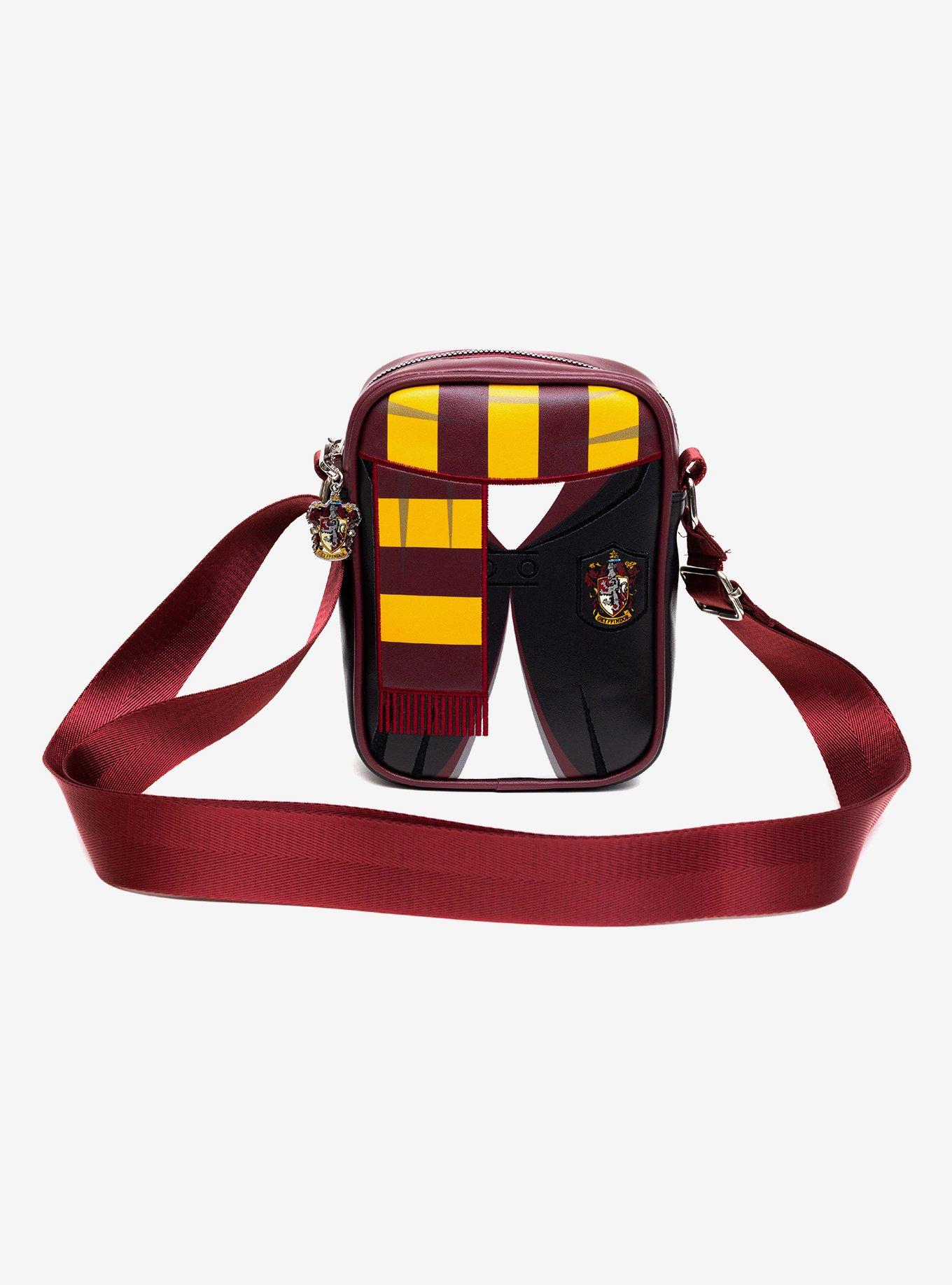Harry Potter Hogwarts Gryffindor Uniform Embroidered Crossbody Bag, , alternate