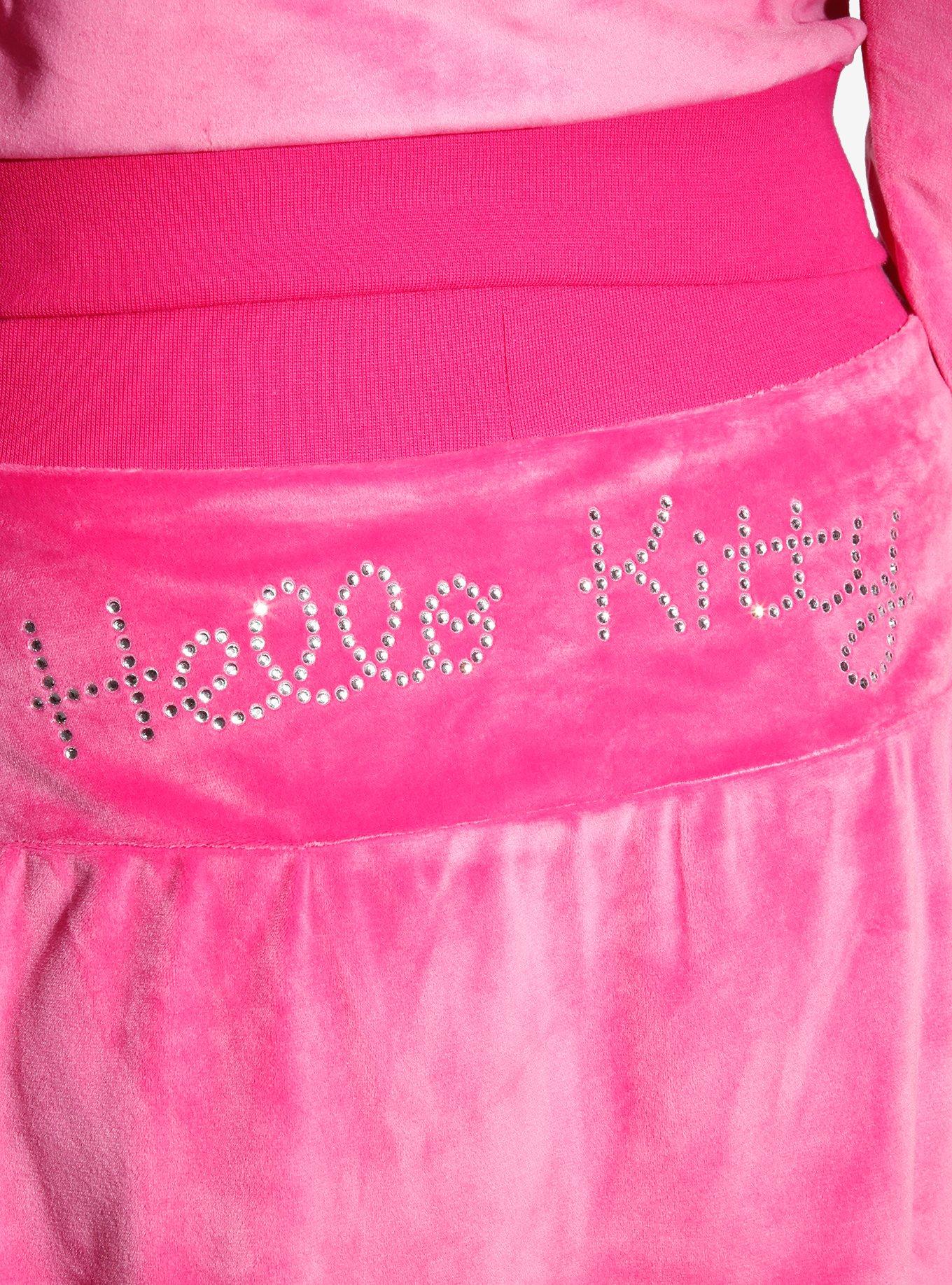 Hello Kitty Rhinestone Pink Velour Skirt, MULTI, alternate
