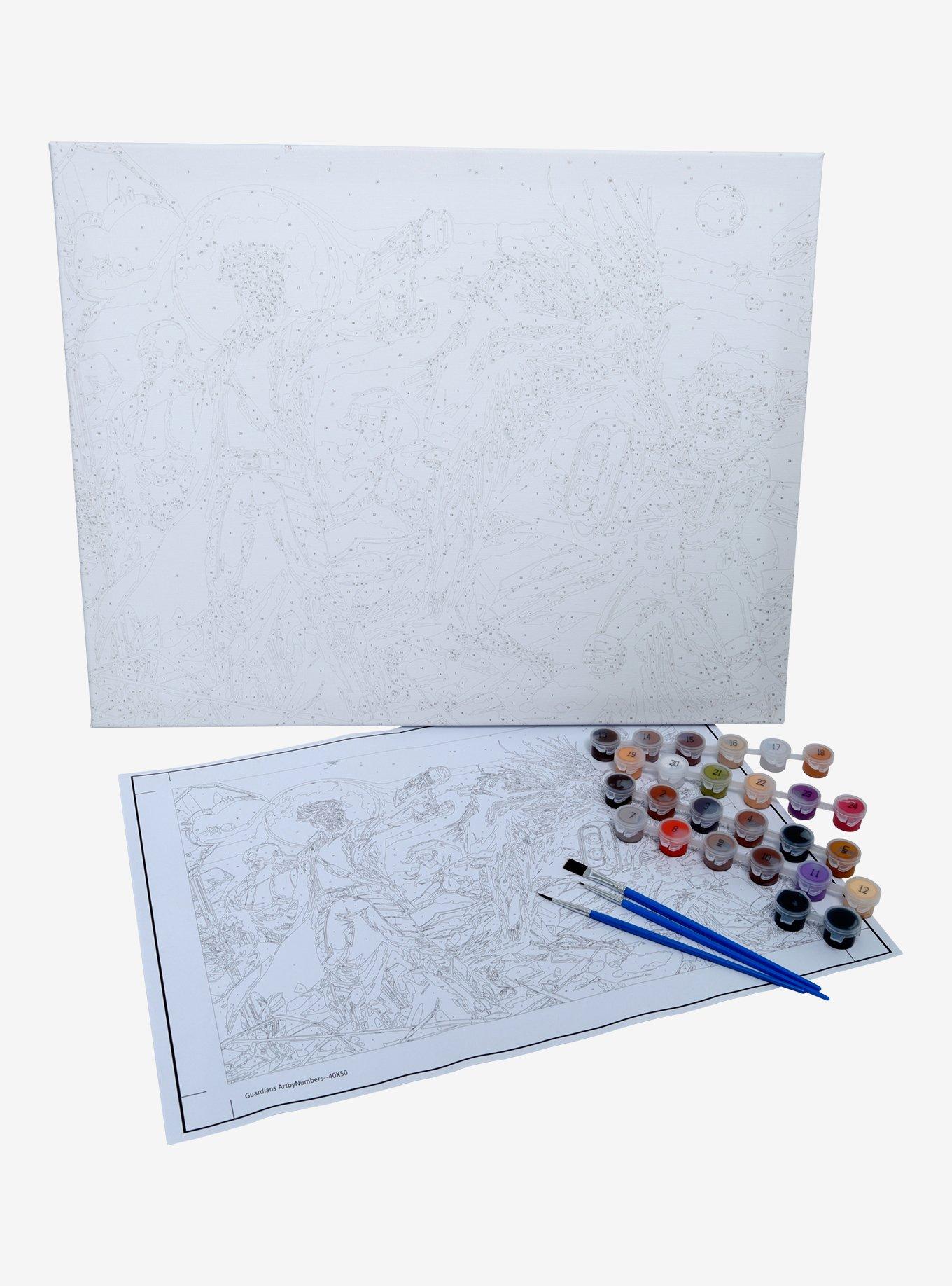 Marvel Guardians of the Galaxy Art By Numbers Paint Kit