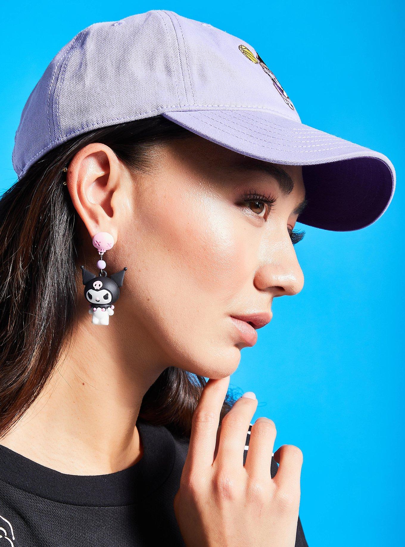 Sanrio Kuromi Skull Figural Earrings &mdash; BoxLunch Exclusive, , alternate