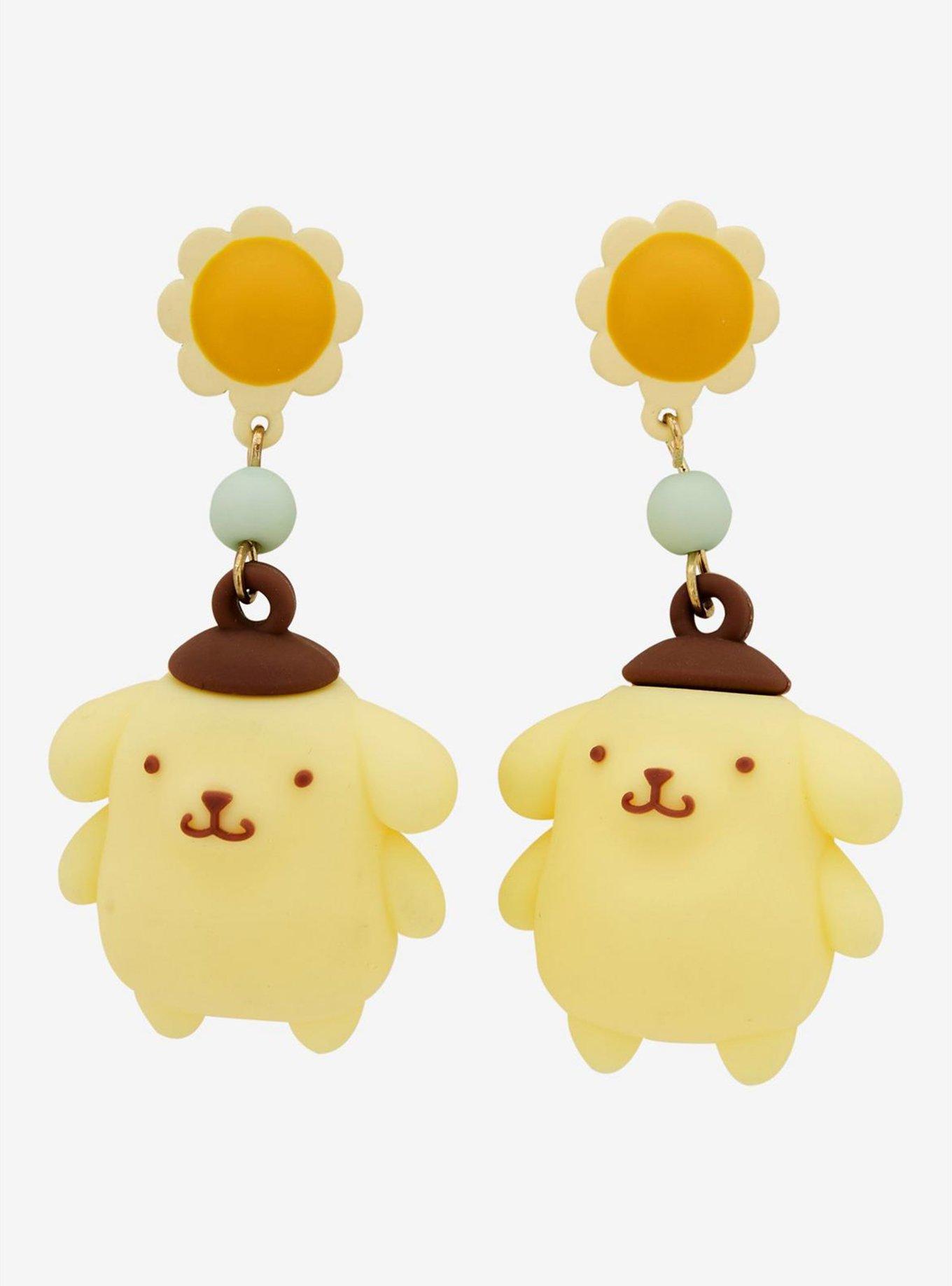 Sanrio Pompompurin Sunshine Figural Earrings — BoxLunch Exclusive, , alternate