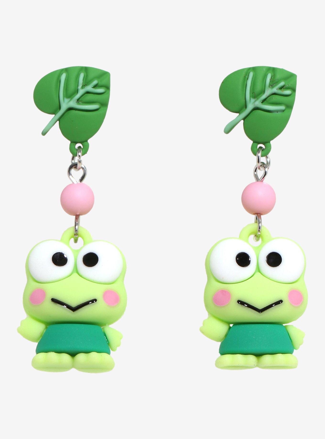 Sanrio Keroppi Leaf Charm Earrings - BoxLunch Exclusive, , alternate