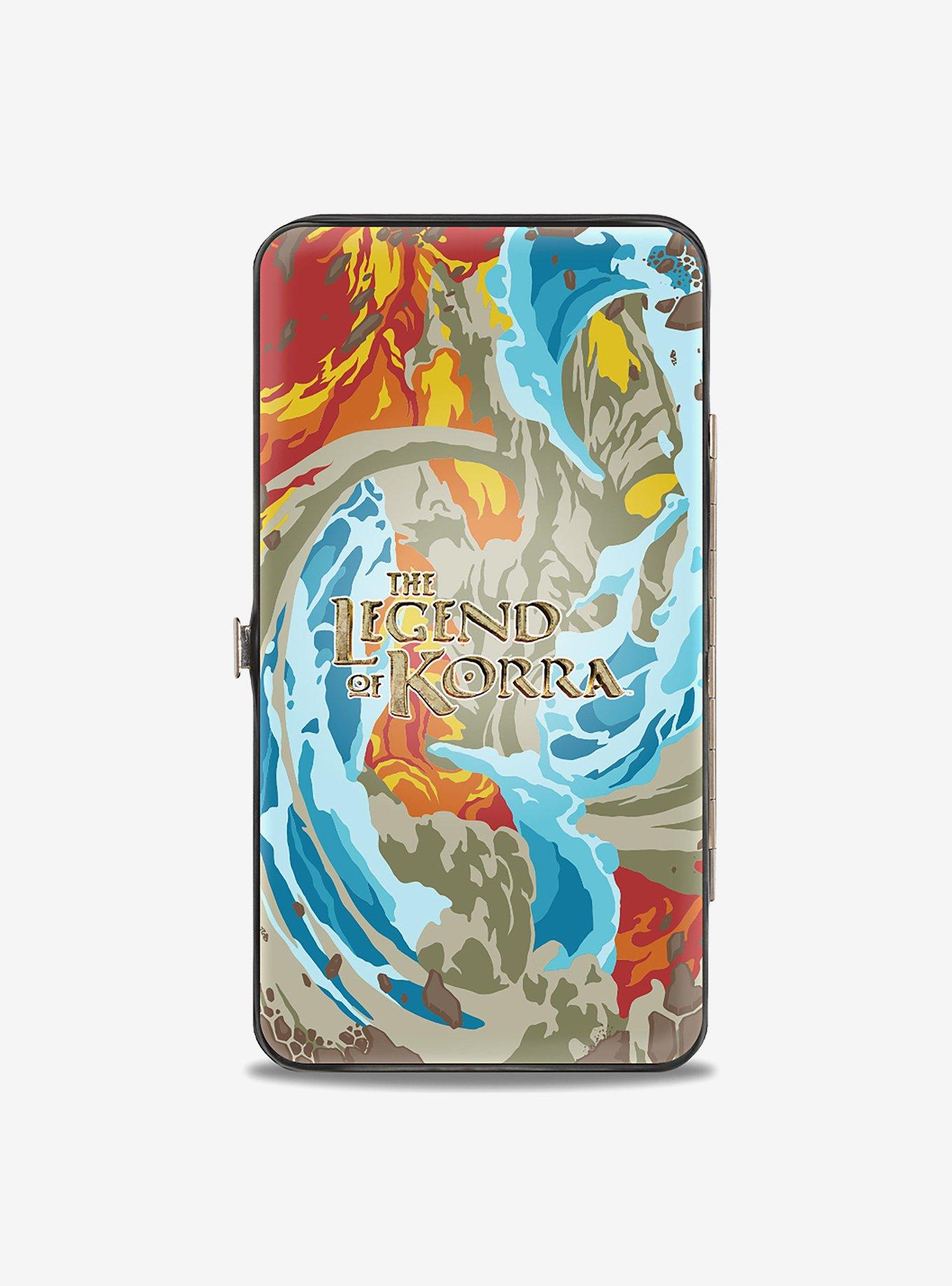 The Legend of Korra Avatar Korra Elements Swirl Hinged Wallet, , alternate