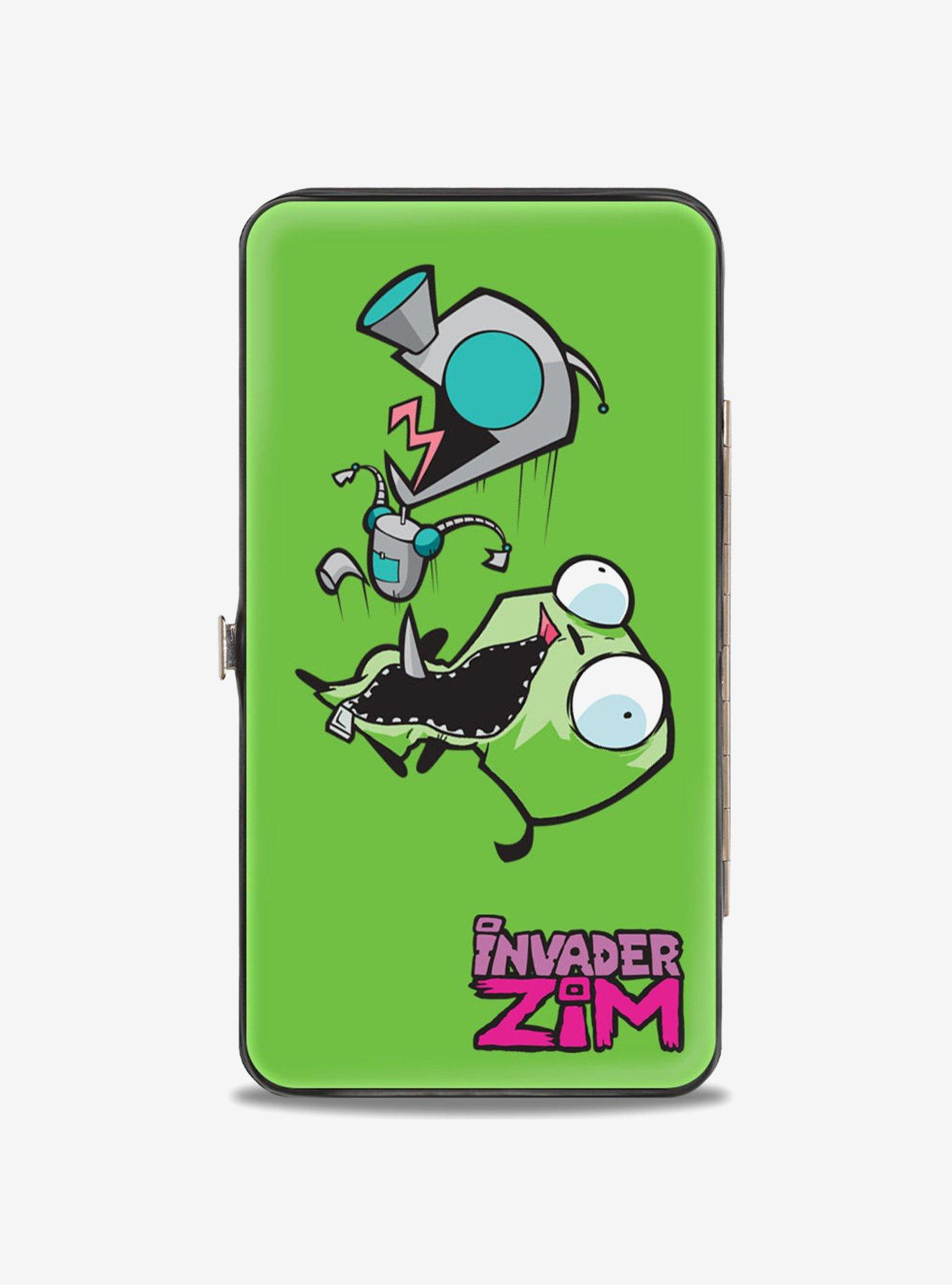 Invader Zim GIR Pose and Logo With GIR Hinged Wallet