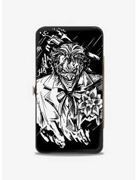 DC Comics Batman and Joker Smiling Sketch Poses Hinged Wallet, , hi-res