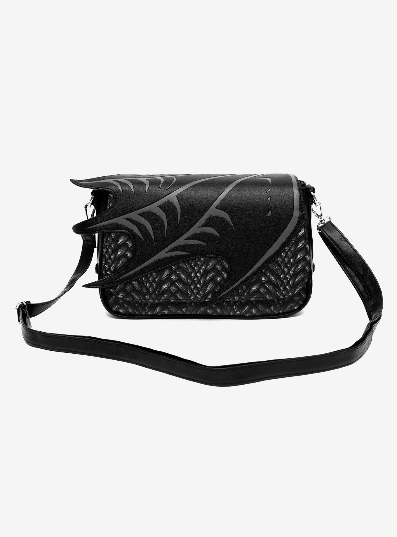 Game of Thrones The Dragon Awakens Dragon Wing Fold Over Crossbody Bag, , alternate