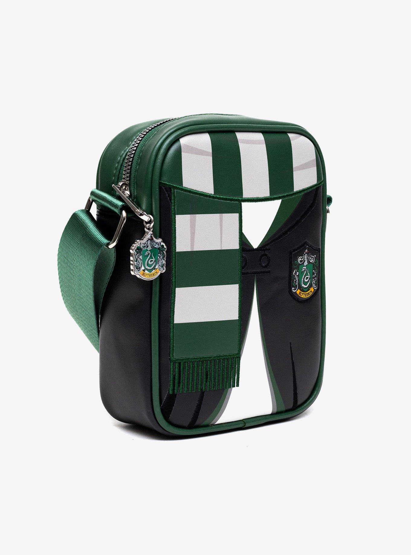 Harry Potter Hogwarts Slytherin Uniform Embroidered Crossbody Bag, , alternate
