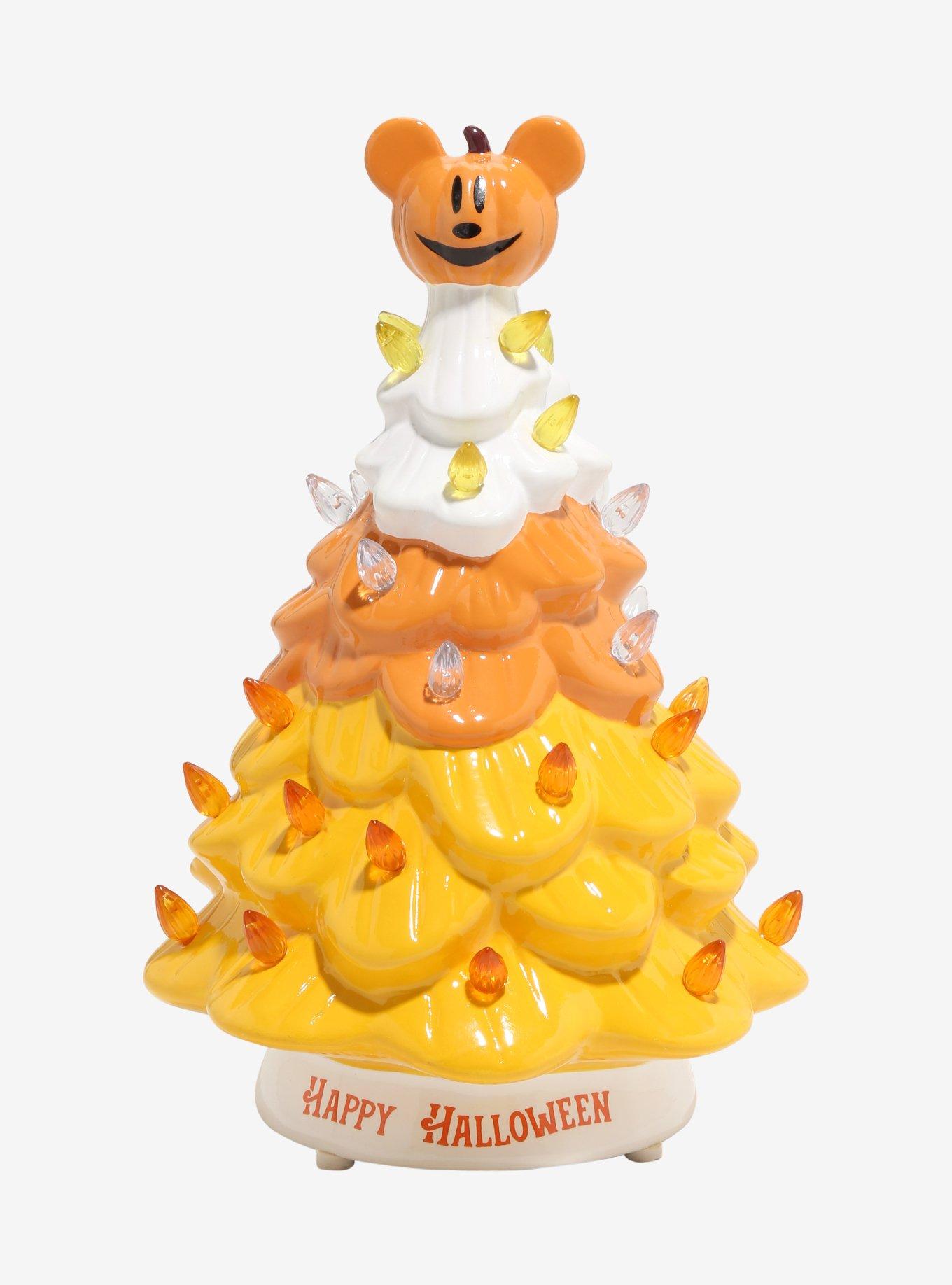 Disney Mickey Mouse Halloween Light-Up Ceramic Tree