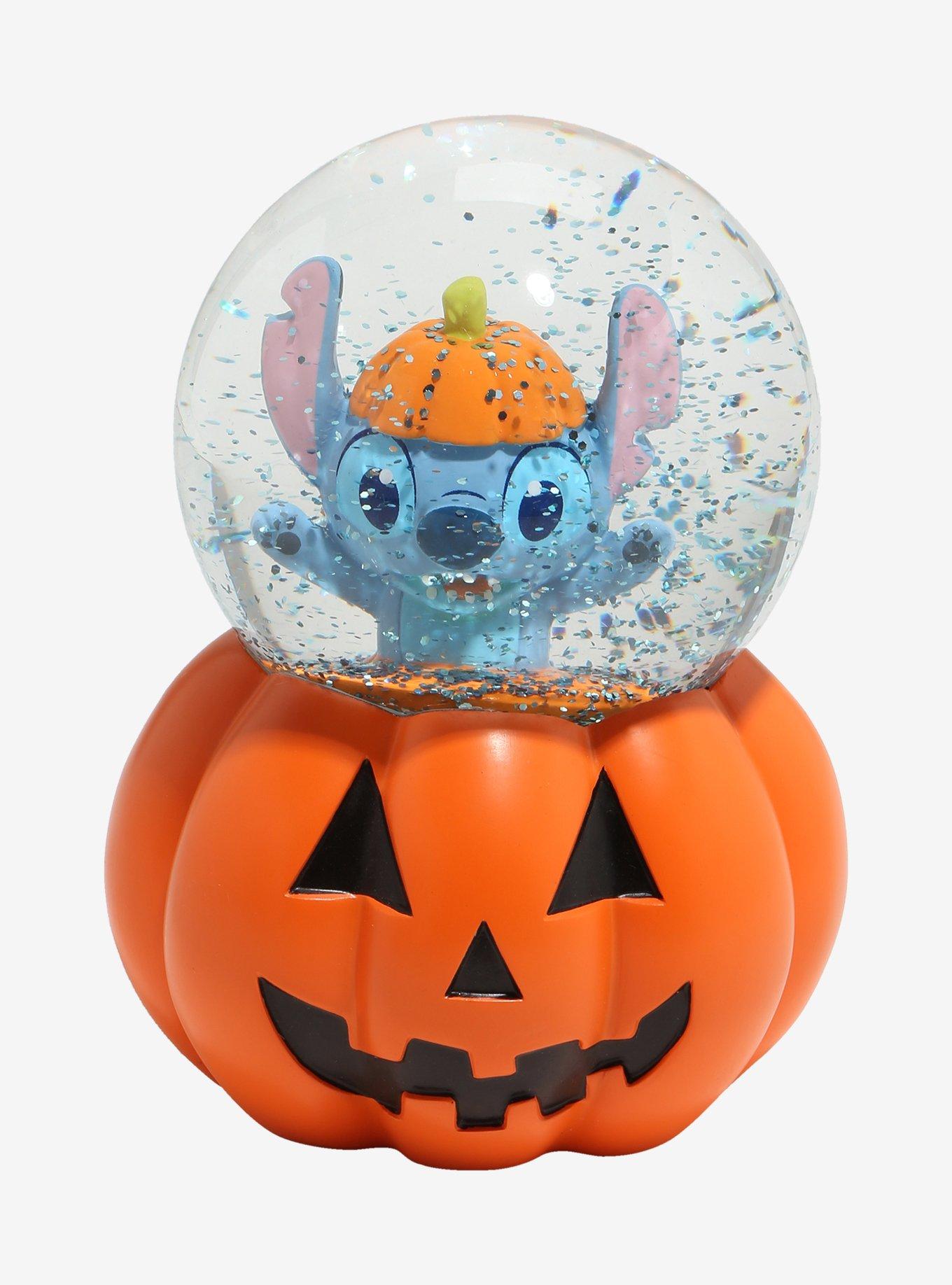 Disney Stitch Pumpkin Snow Globe