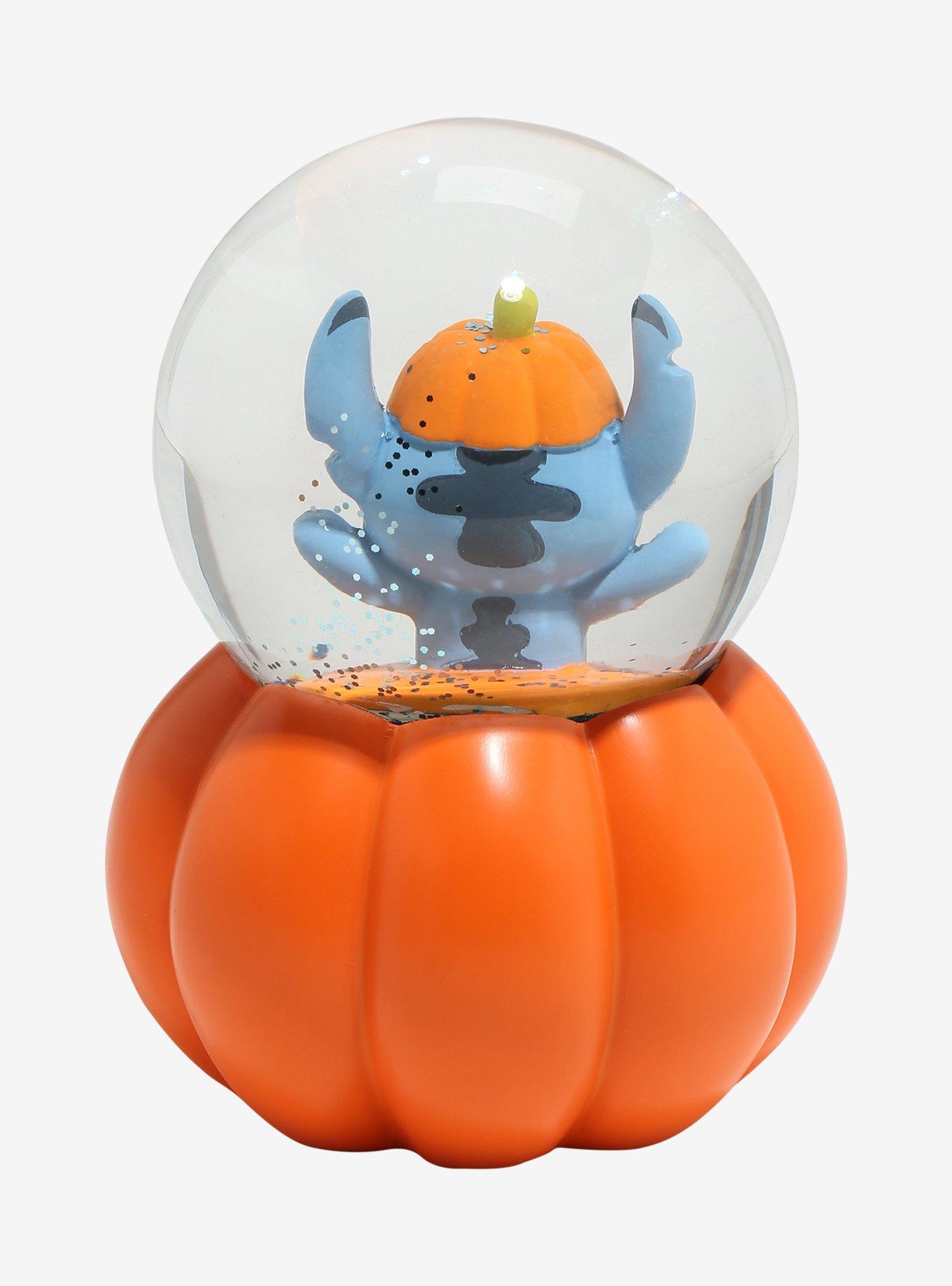 Disney Stitch Pumpkin Snow Globe