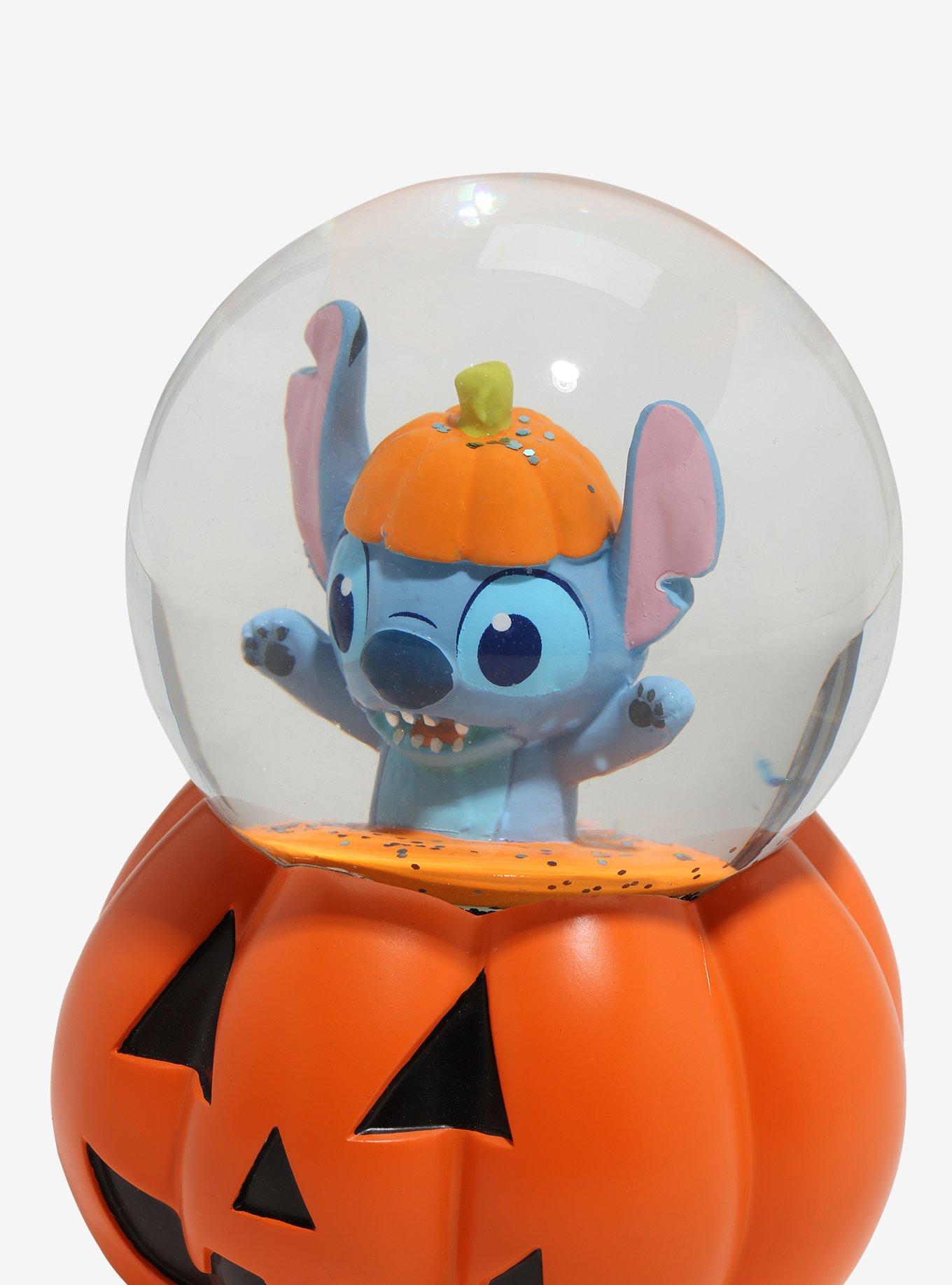 Disney Stitch Pumpkin Snow Globe