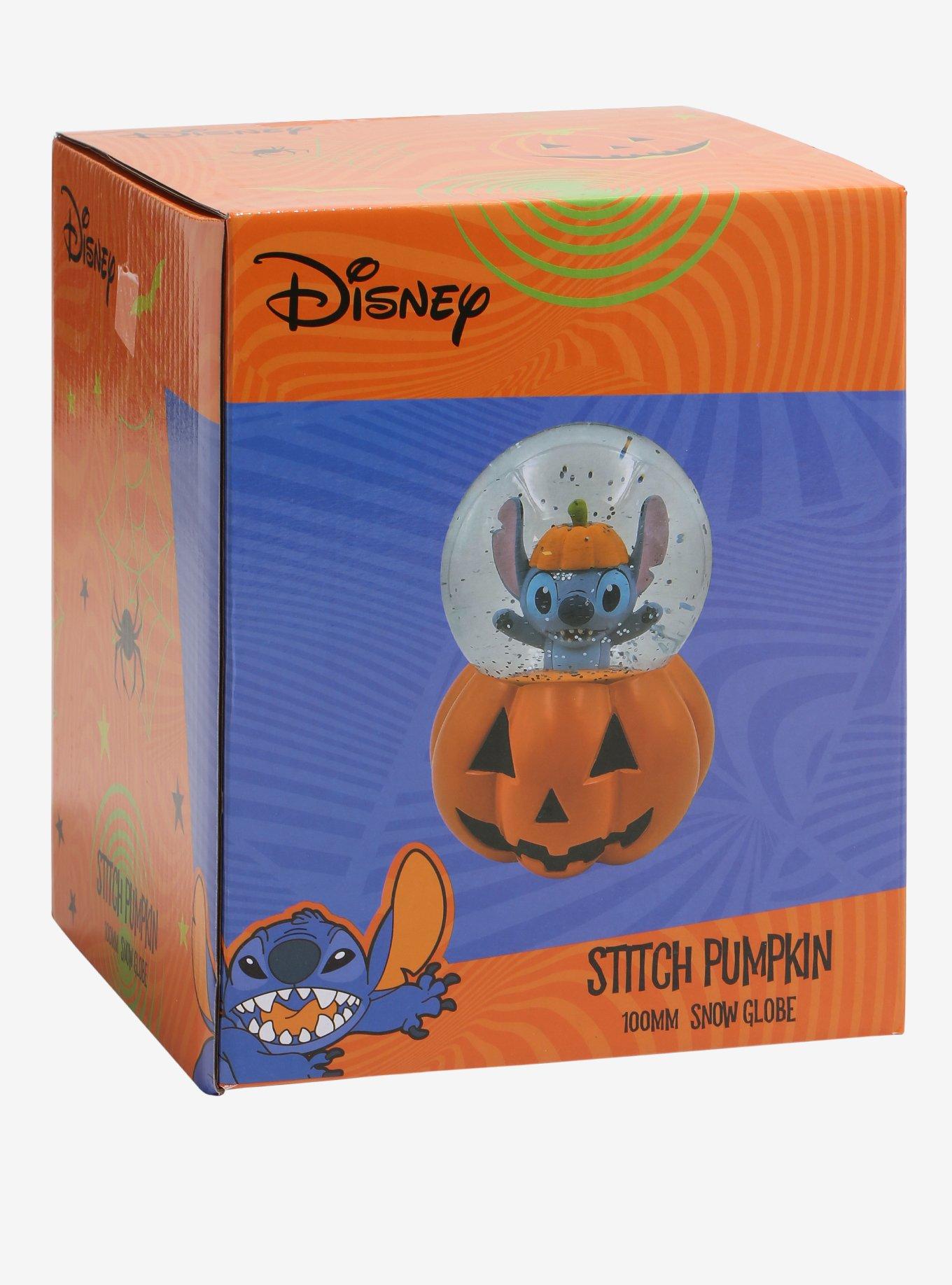 Disney Stitch Pumpkin Snow Globe