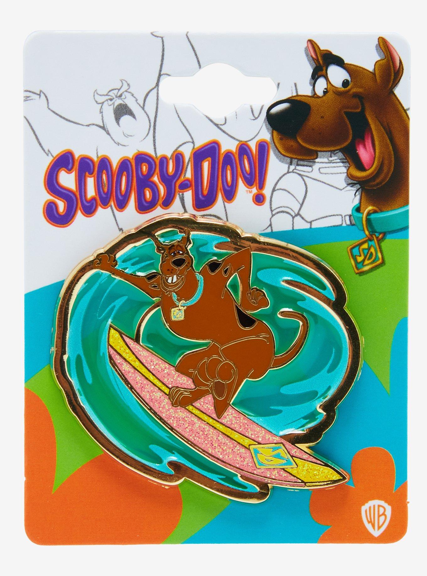 Scooby-Doo! Scooby Surfing Stained Glass Enamel Pin — BoxLunch Exclusive, , hi-res
