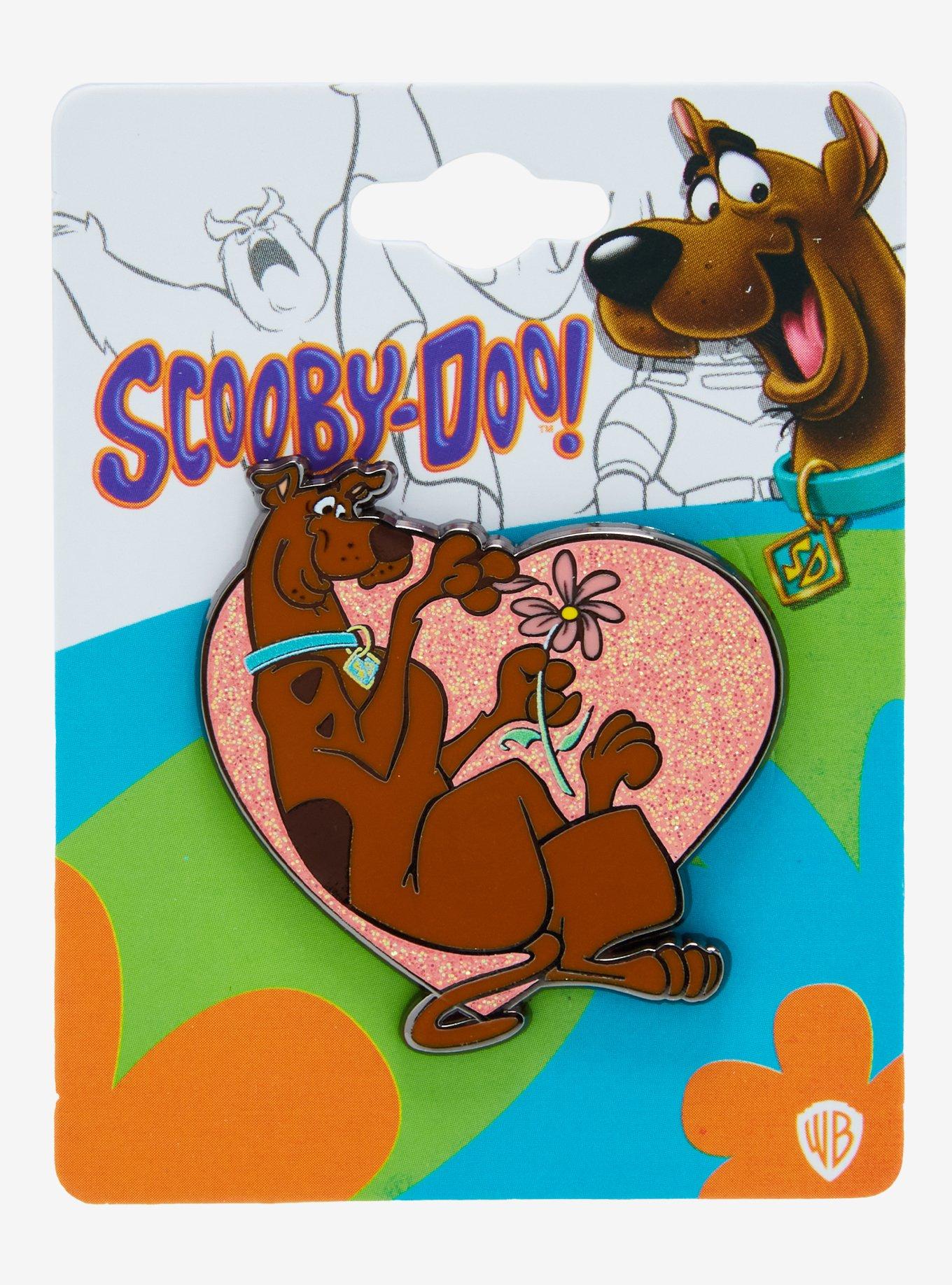 Scooby-Doo! Scooby Heart-Shaped Glitter Enamel Pin — BoxLunch Exclusive, , alternate