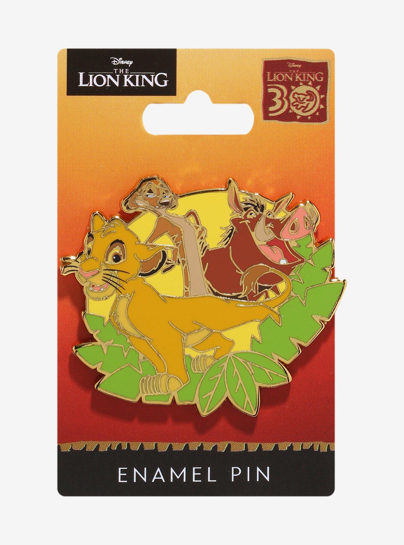 Disney The Lion King Simba, Timon, and Pumbaa Enamel Pin - BoxLunch Exclusive, , hi-res